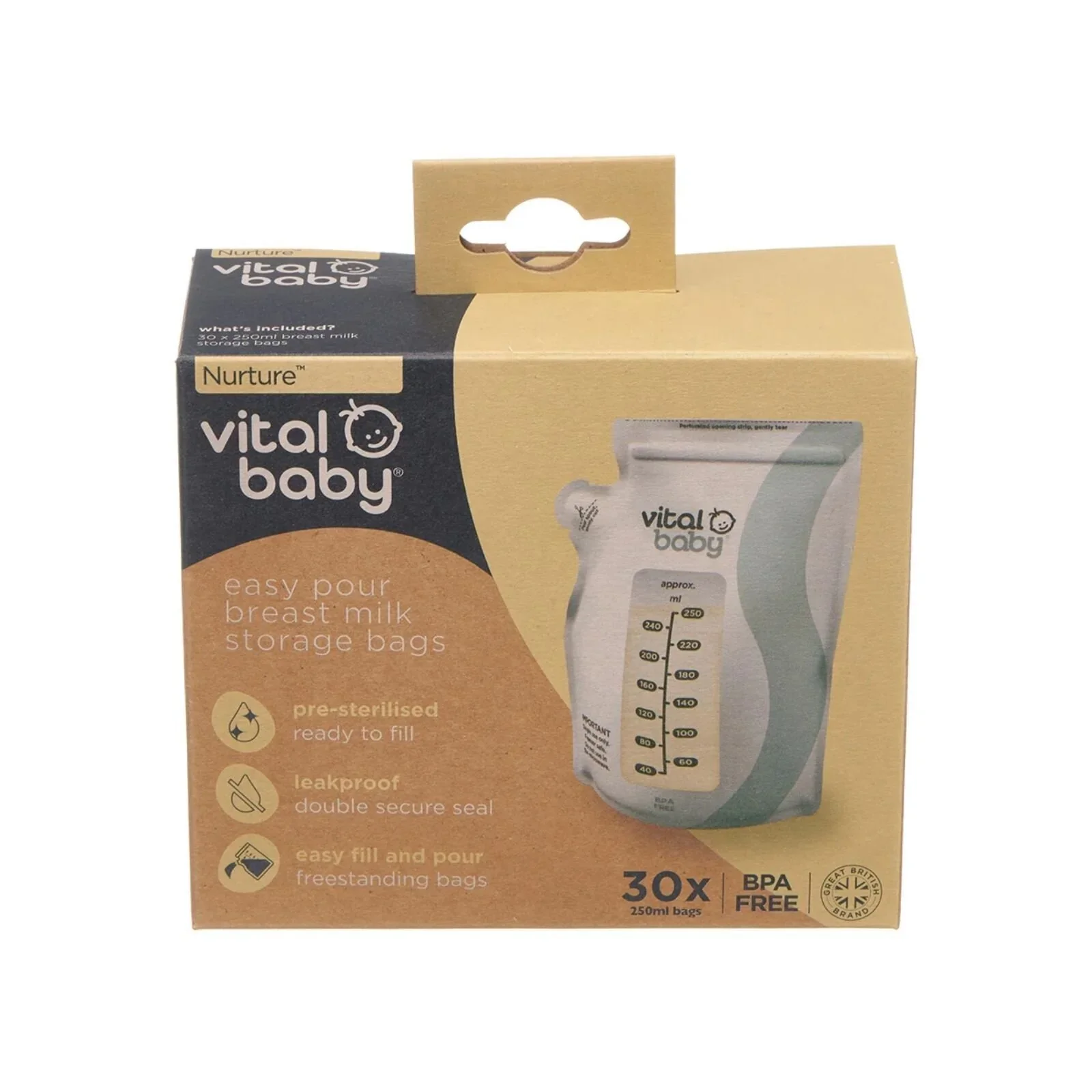 Vital Baby Nurture Easy Pour Breast Milk Storage Bags 30 pcs - Image 5