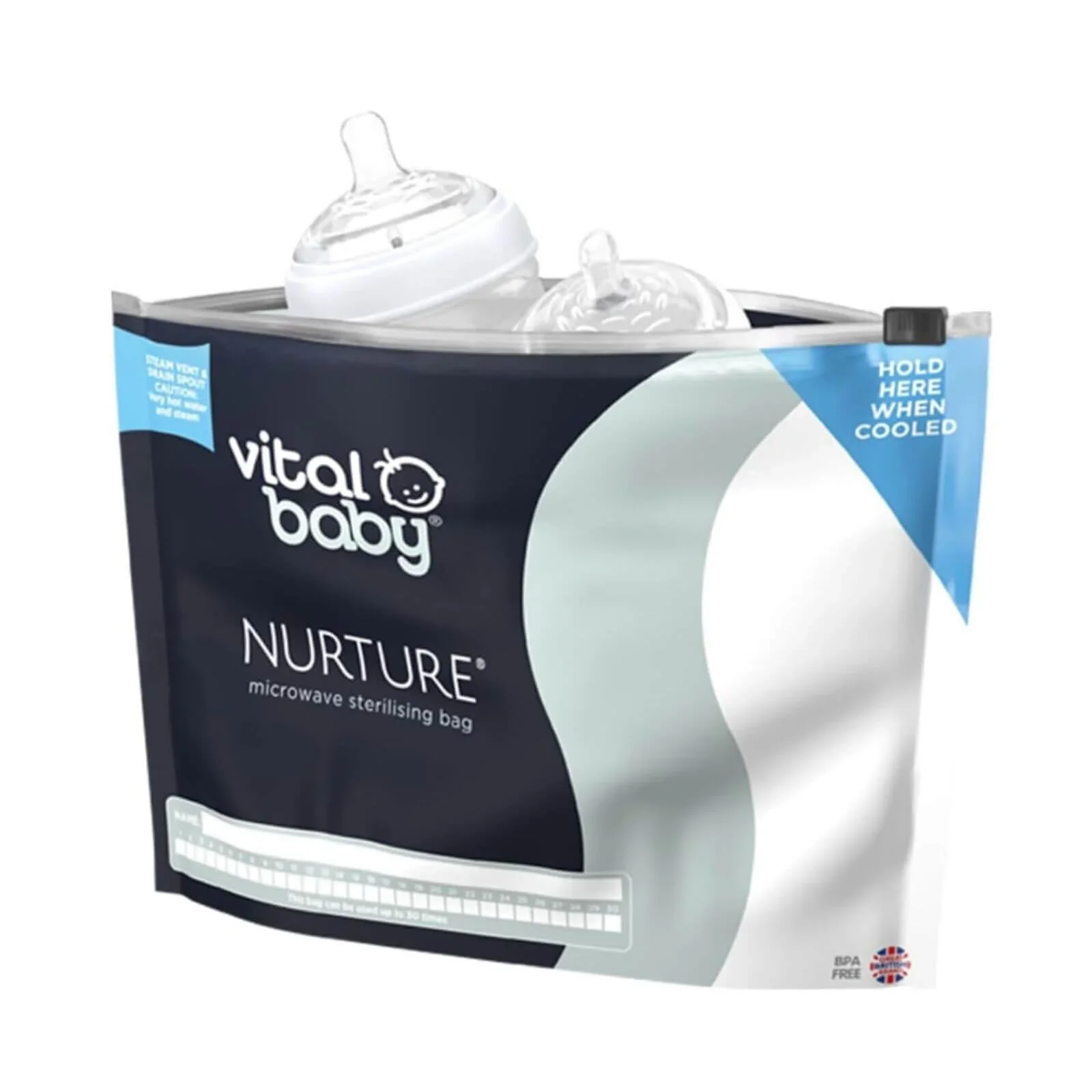 Vital Baby Nurture Microwave Sterilising Bags 5 pcs - Image 3