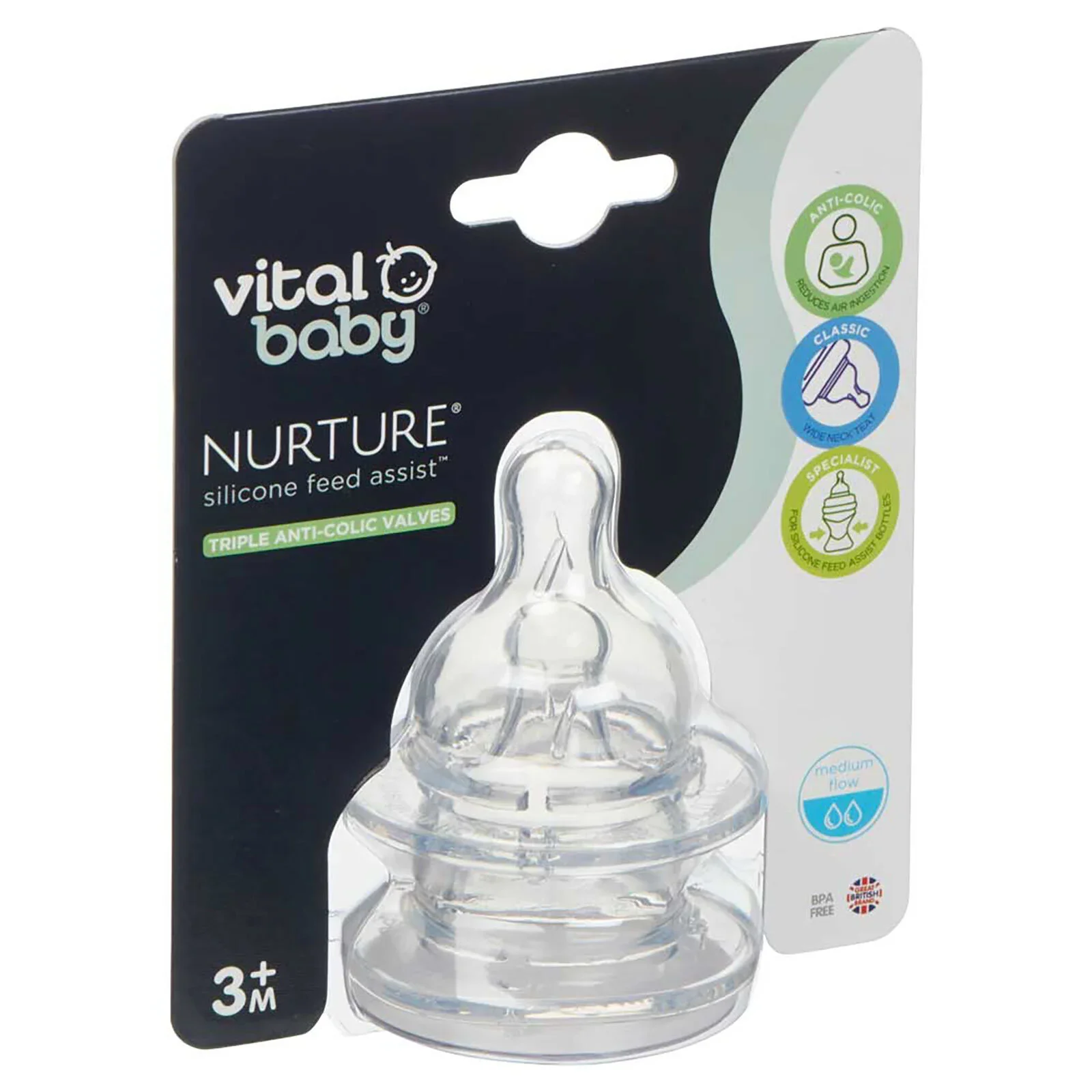 Vital Baby Nurture Silicone Teats Medium Flow - Image 6