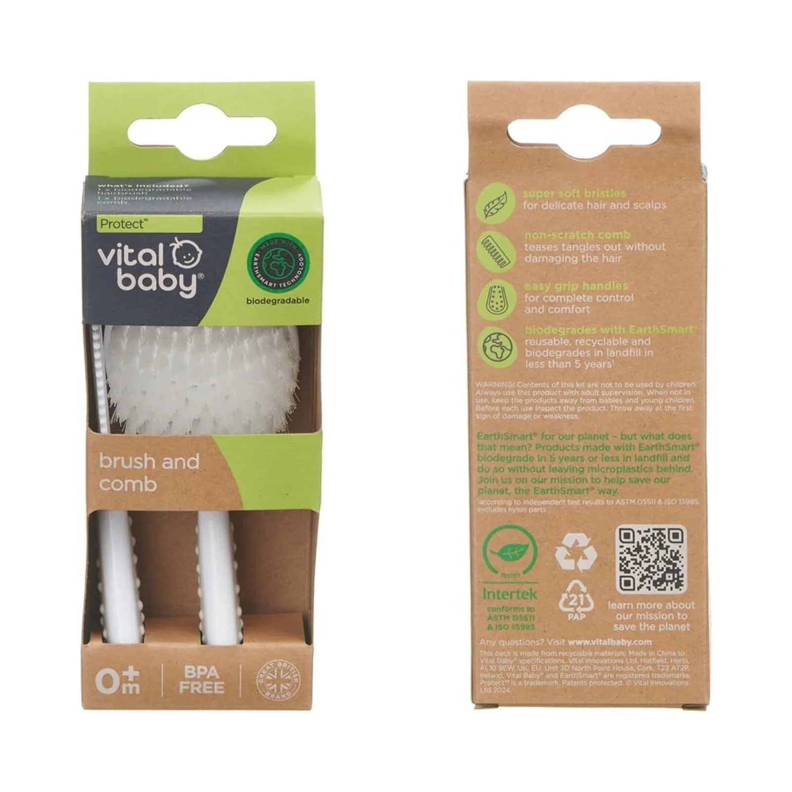 Vital Baby Protect Brush & Comb Set - Image 4