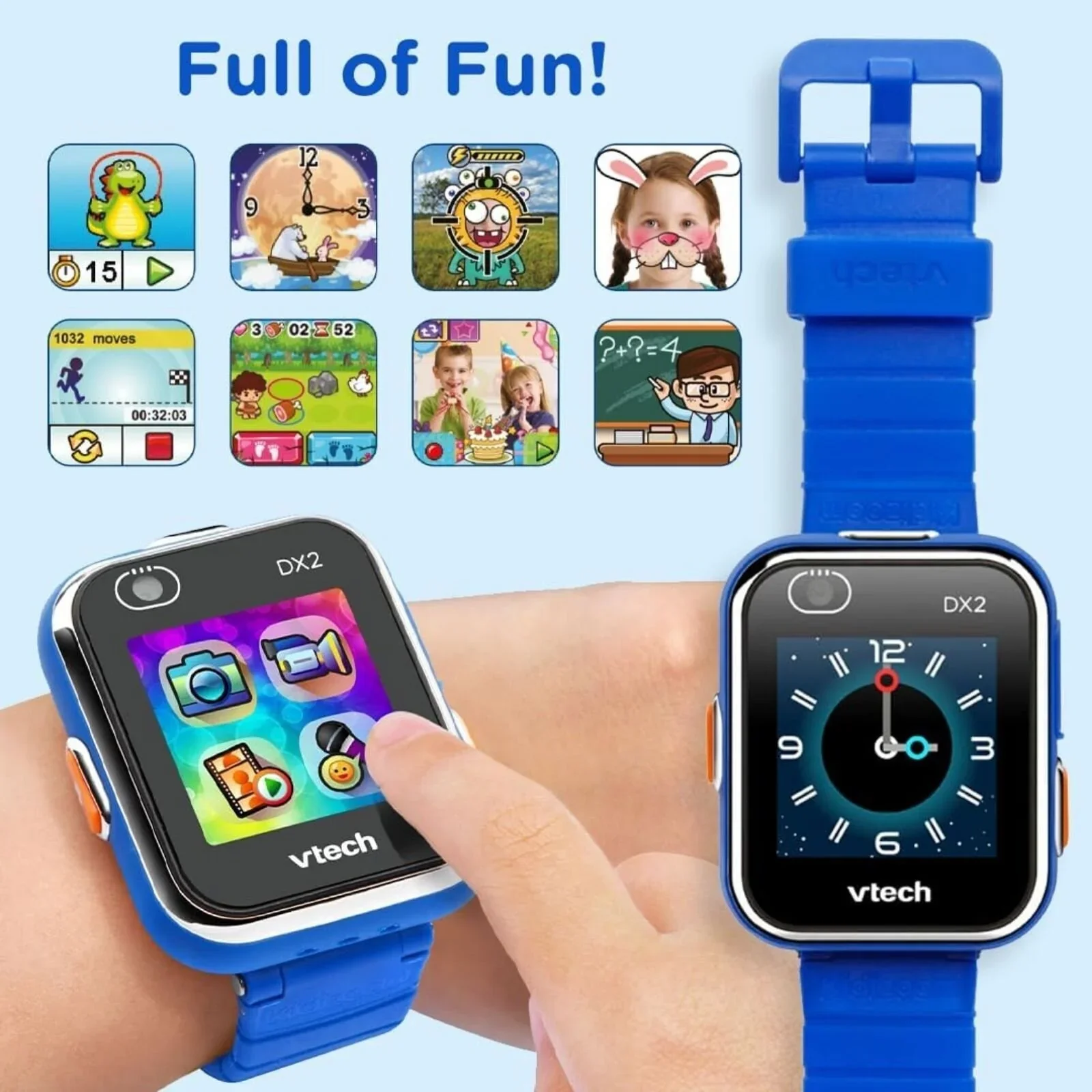VTech Kidizoom SmartWatch DX2 - Blue - Image 5