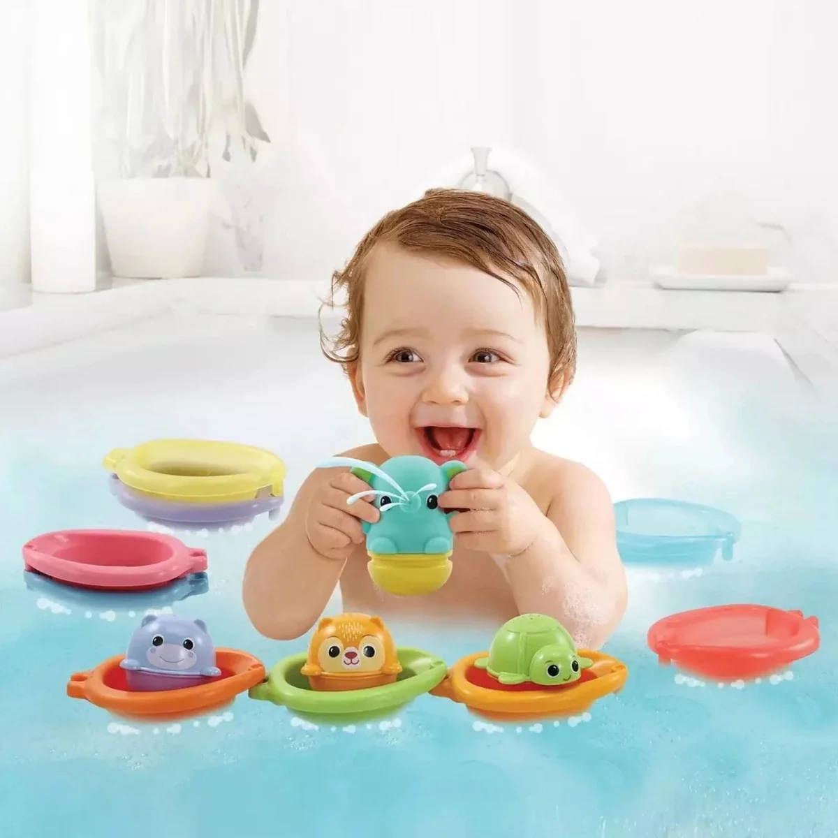 Vtech Stack & Splash Bathtime Boats - Image 3