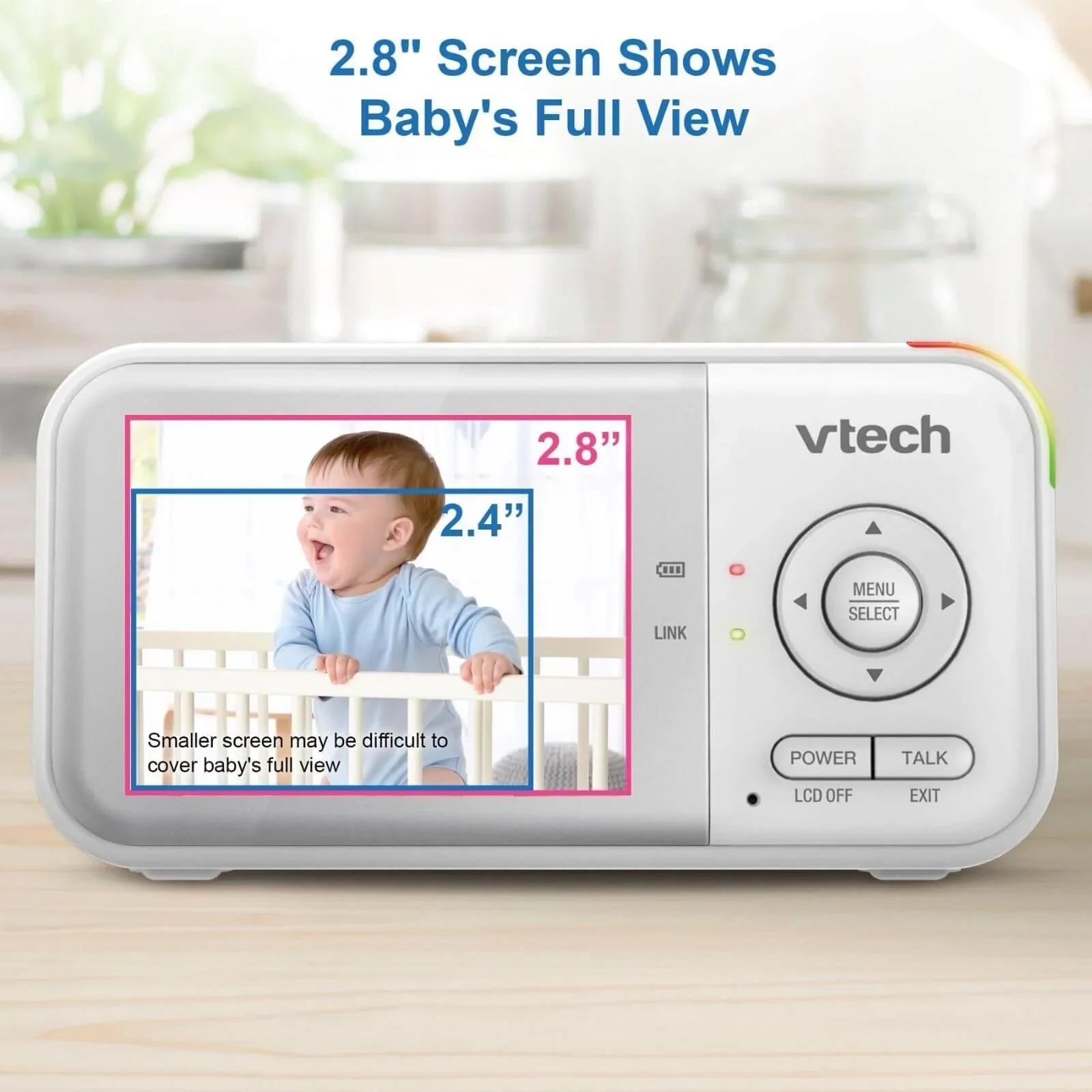 VTech - VM3263 2.8" Pan & Tilt Video Monitor with Night Light - Image 4
