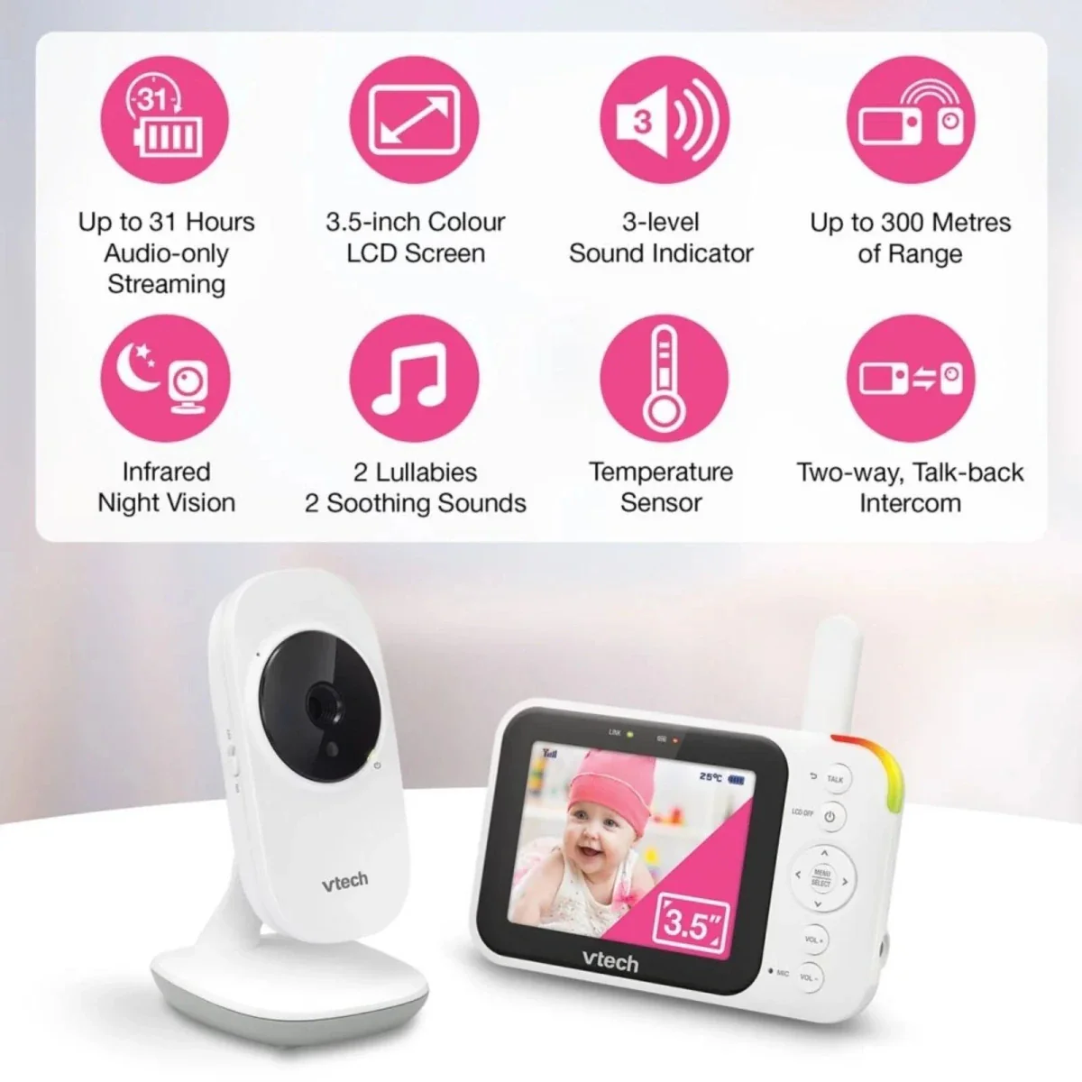VTech VM4252 3.5" Video Monitor - Image 3