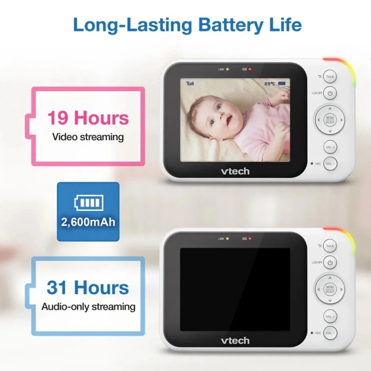 VTech VM4252 3.5" Video Monitor - Image 4