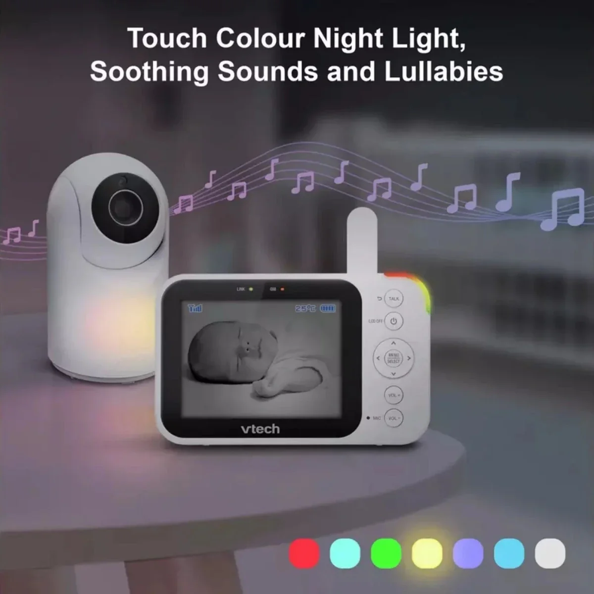 VTech VM4263 3.5" Pan & Tilt Video Monitor - Image 4