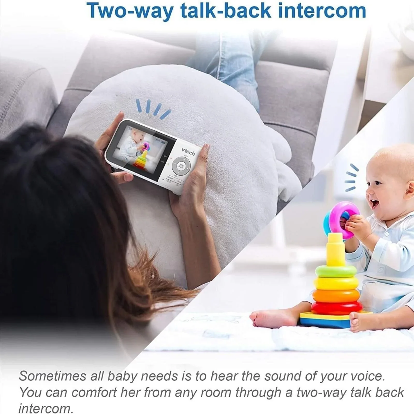 VTech VM819 2.8" Digital Video Baby Monitor with Adjustable Camera - Image 10