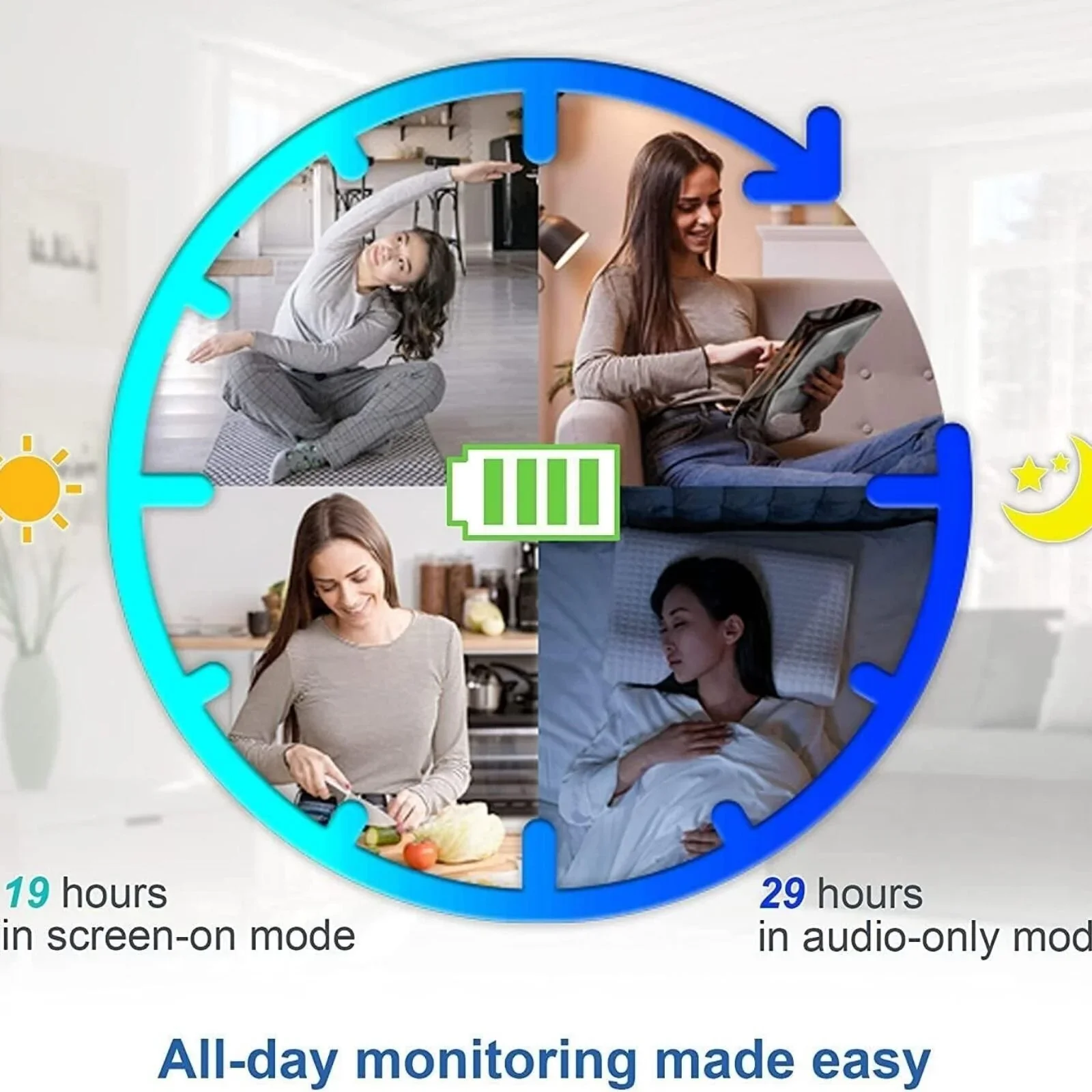 VTech VM819 2.8" Digital Video Baby Monitor with Adjustable Camera - Image 6