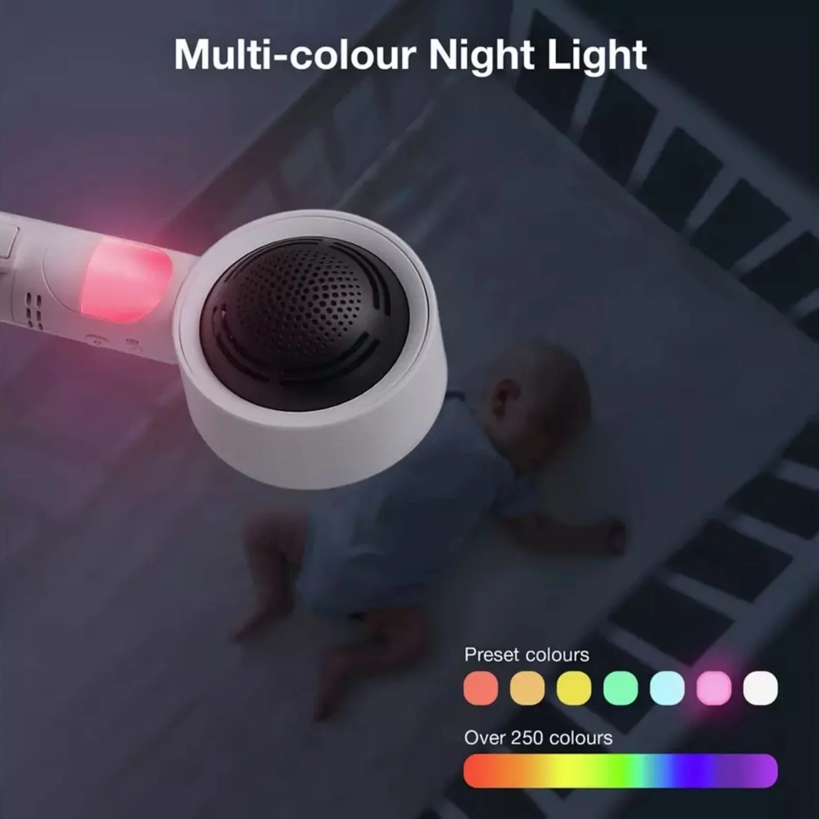 VTech RM7787 HD 7" Over-the-Cot Wi-Fi Baby Monitor - Image 9