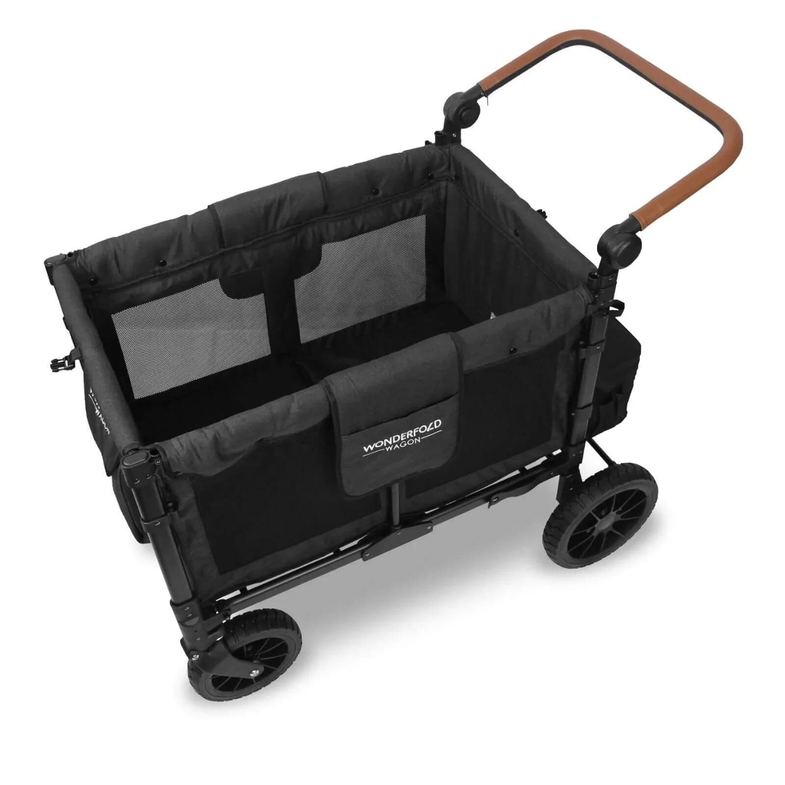 W4 Luxe Quad Stroller Wagon - Volcanic Black - Image 10