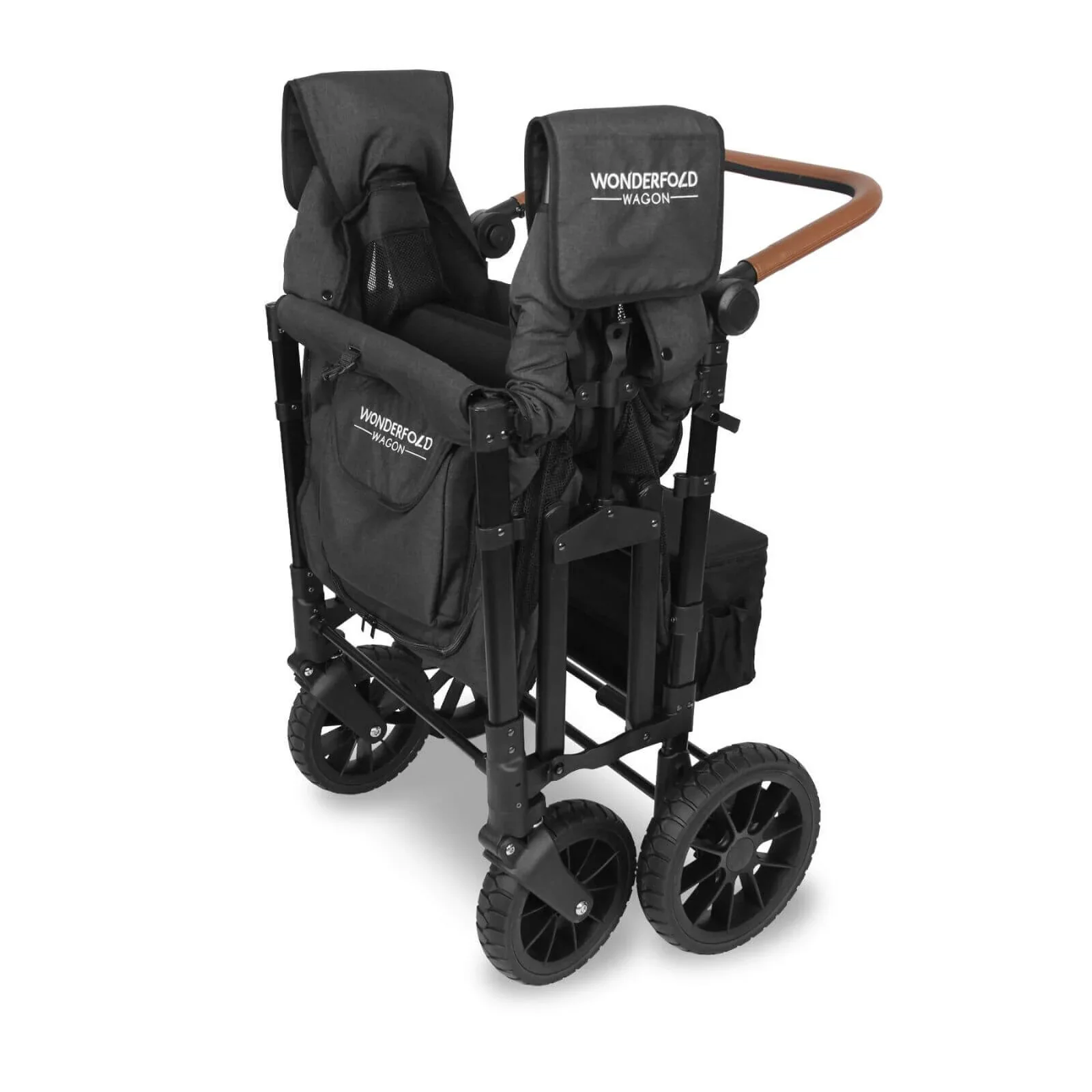 W4 Luxe Quad Stroller Wagon - Volcanic Black - Image 11