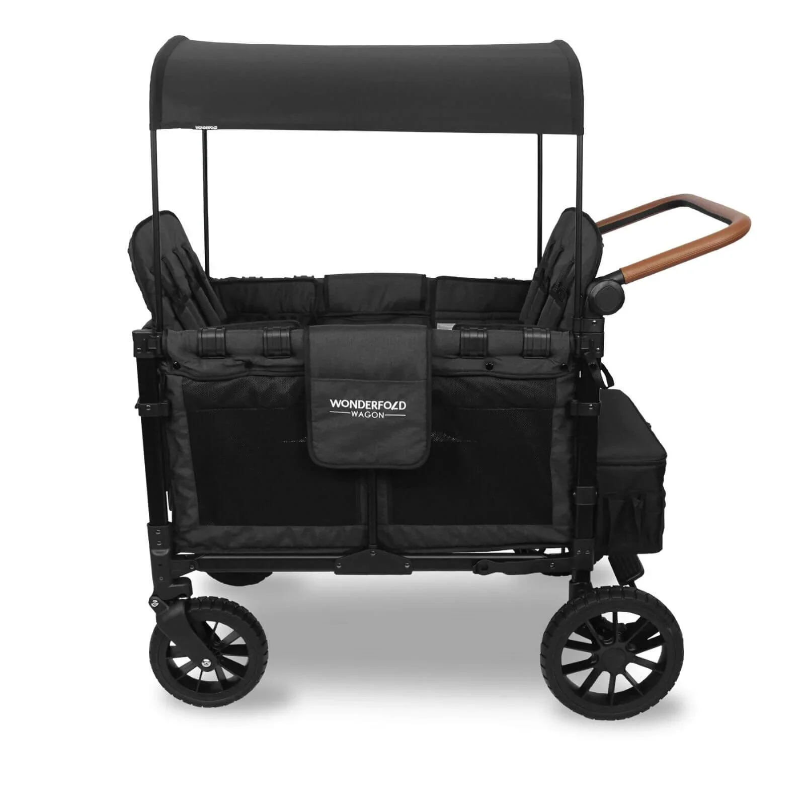 W4 Luxe Quad Stroller Wagon - Volcanic Black - Image 3