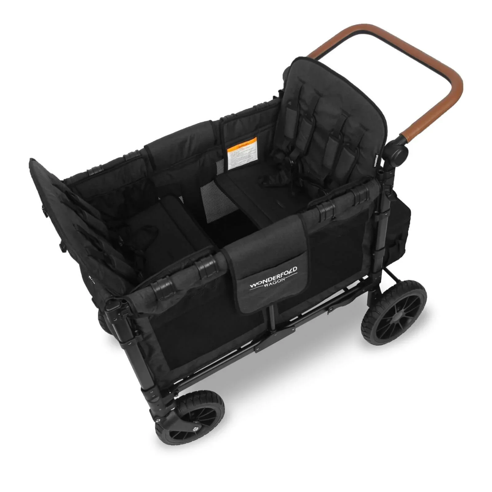 W4 Luxe Quad Stroller Wagon - Volcanic Black - Image 9