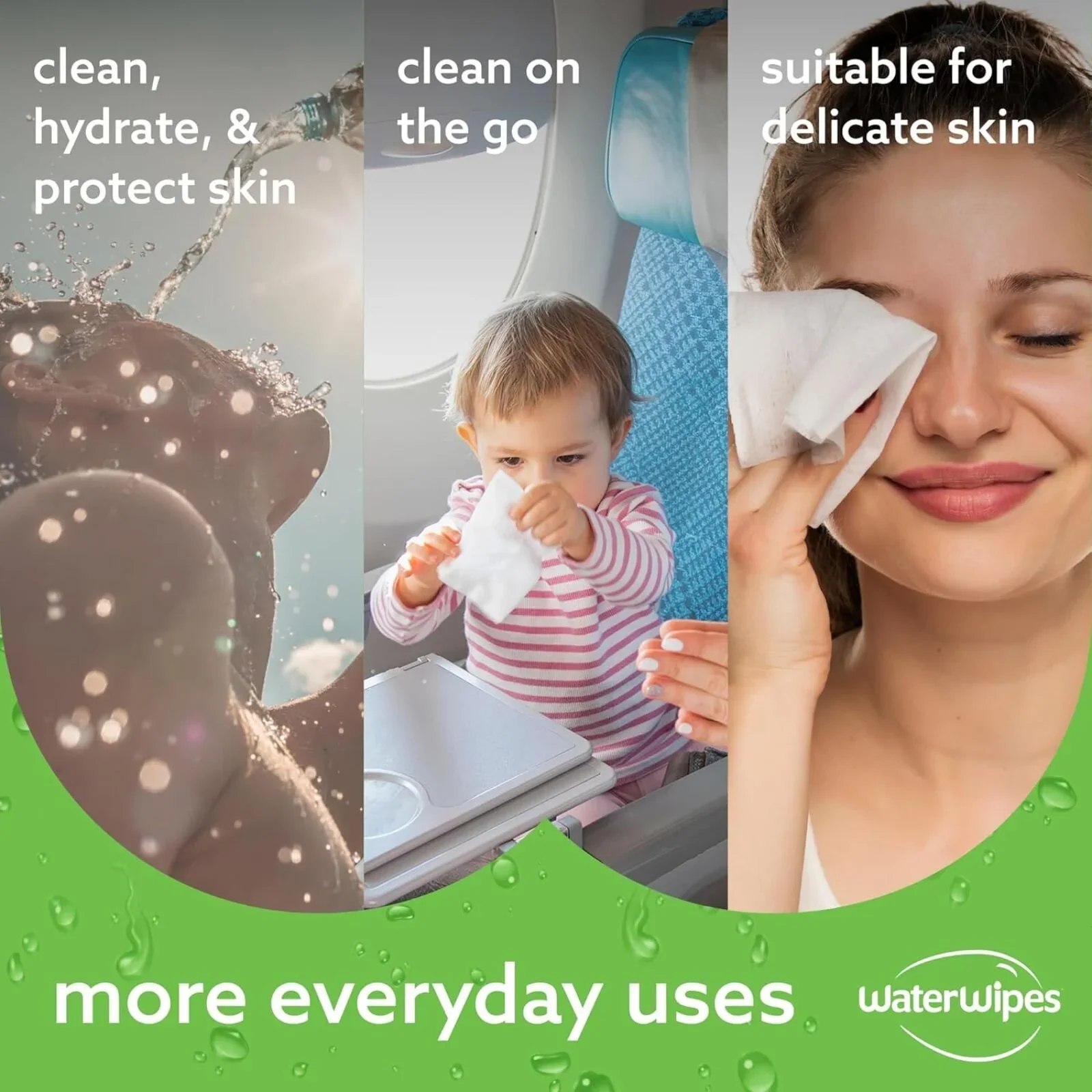 WaterWipes Hydrating Wipes 60 pcs - Image 6