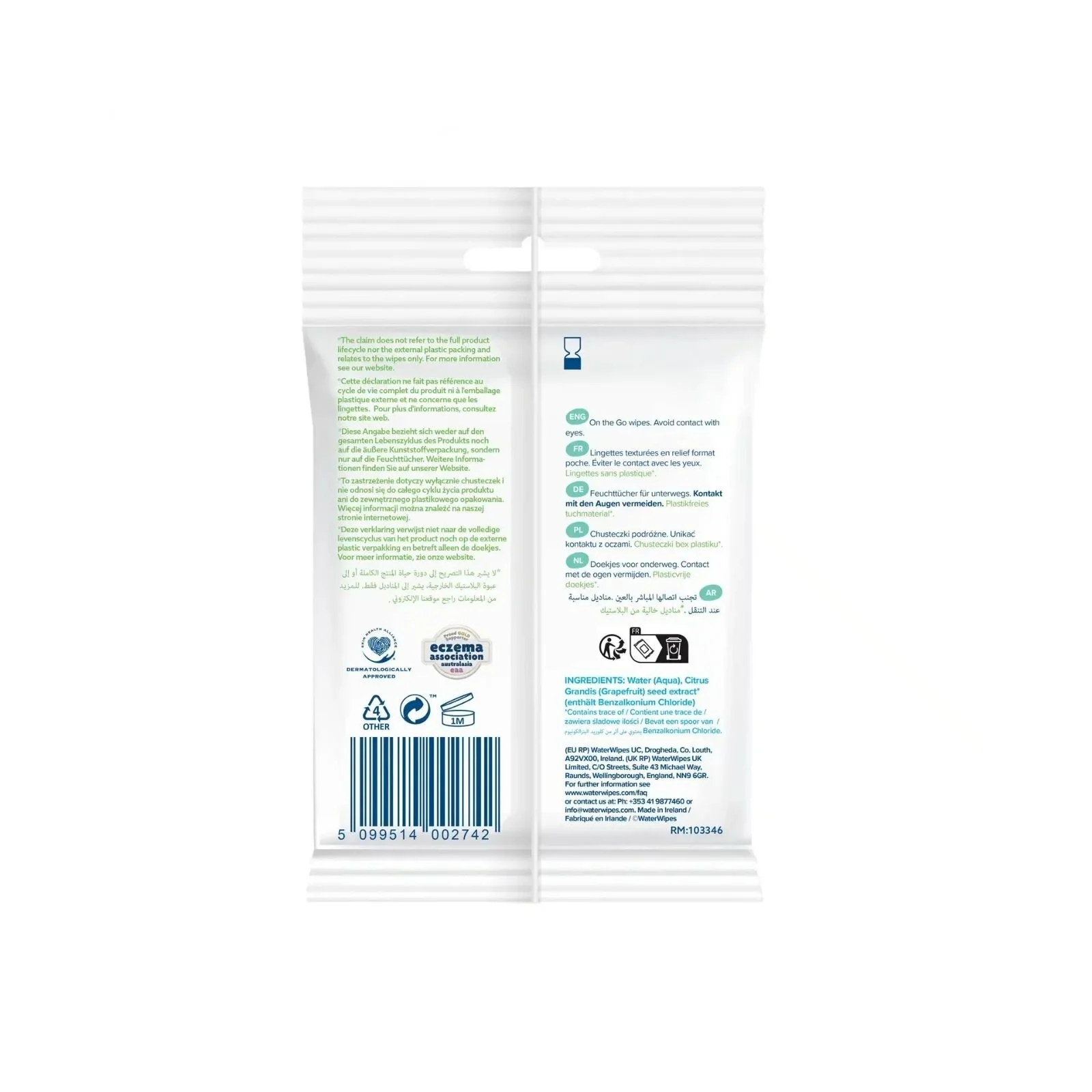 WaterWipes On the Go Wipes 10 pcs - Image 2