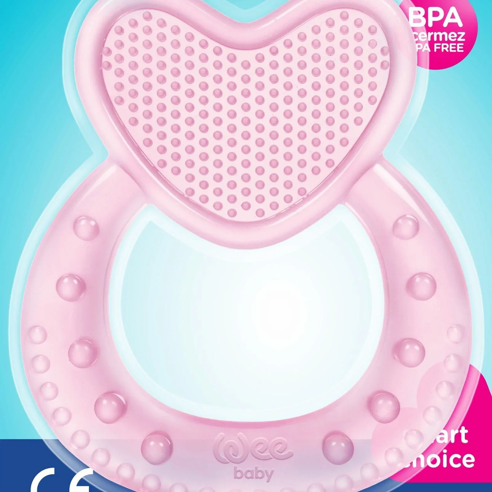 Wee Baby Heart Silicon Teether - Image 3