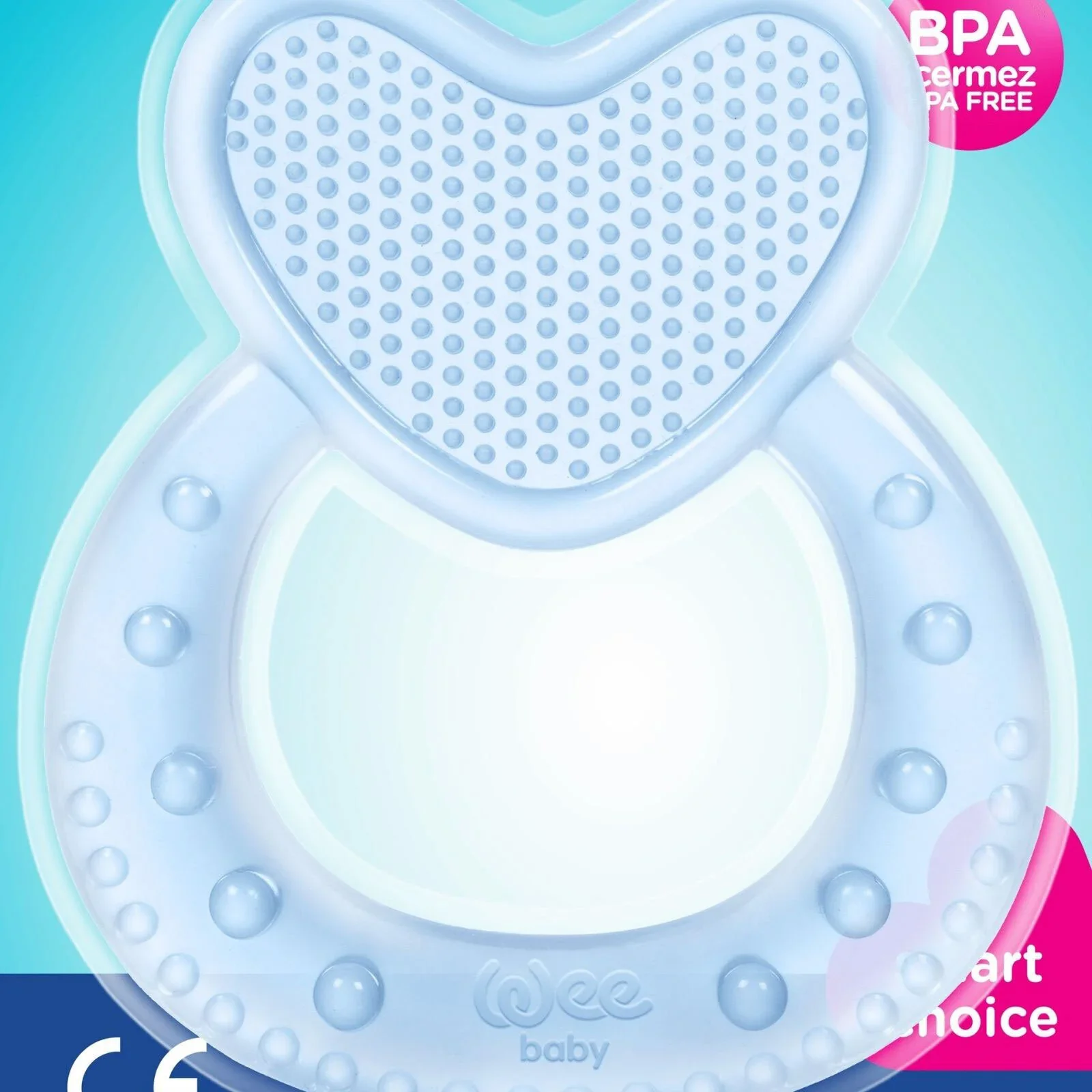 Wee Baby Heart Silicon Teether - Image 4