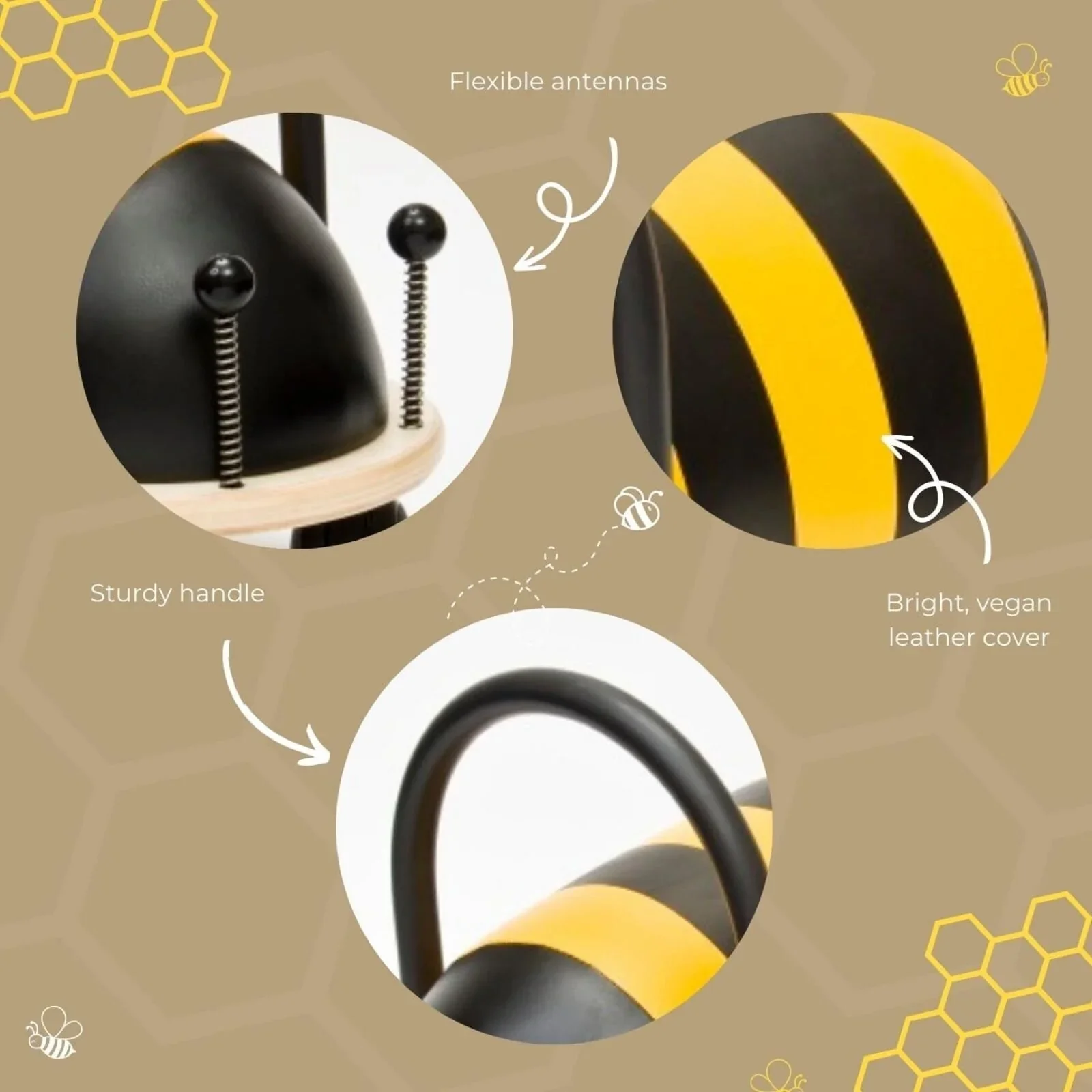 Wheely Bug Small Ride On - Bumble Bee - Image 3
