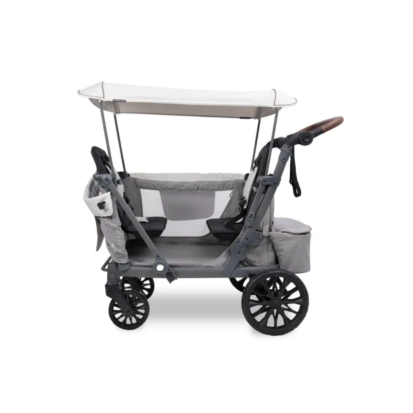 Wonderfold L2 Quad Stroller Wagon - Grey - Image 2
