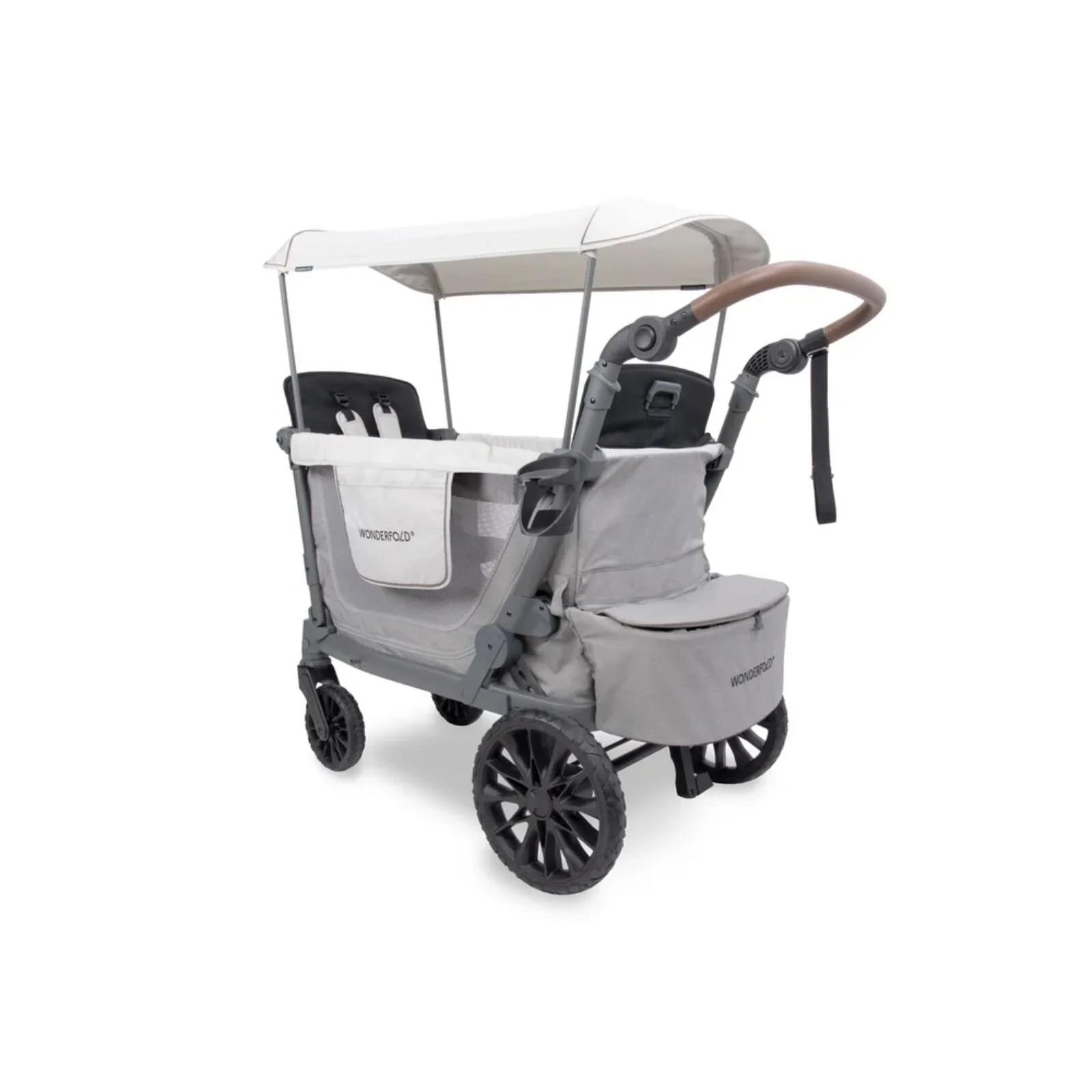Wonderfold L2 Quad Stroller Wagon - Grey - Image 5
