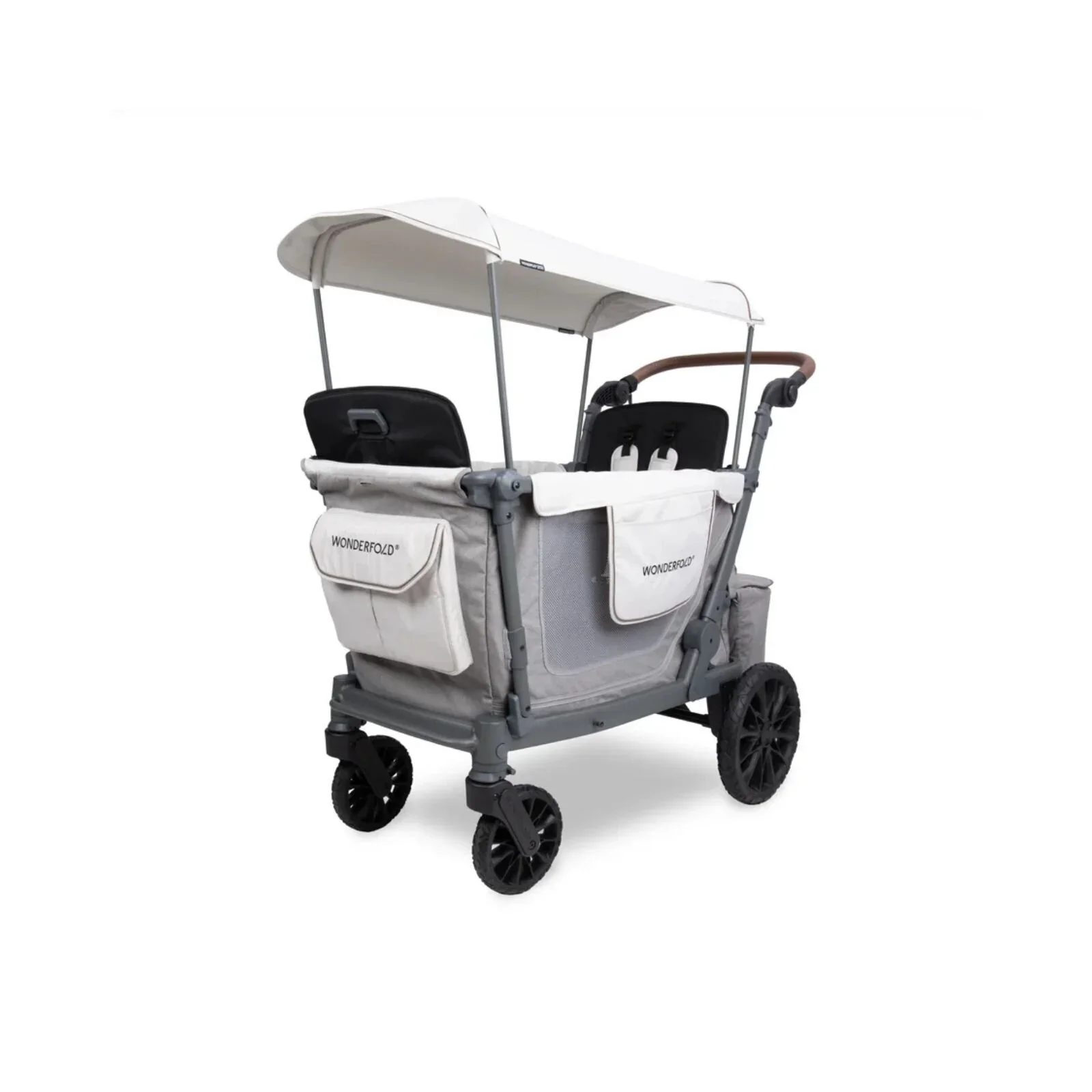 Wonderfold L2 Quad Stroller Wagon - Grey - Image 6