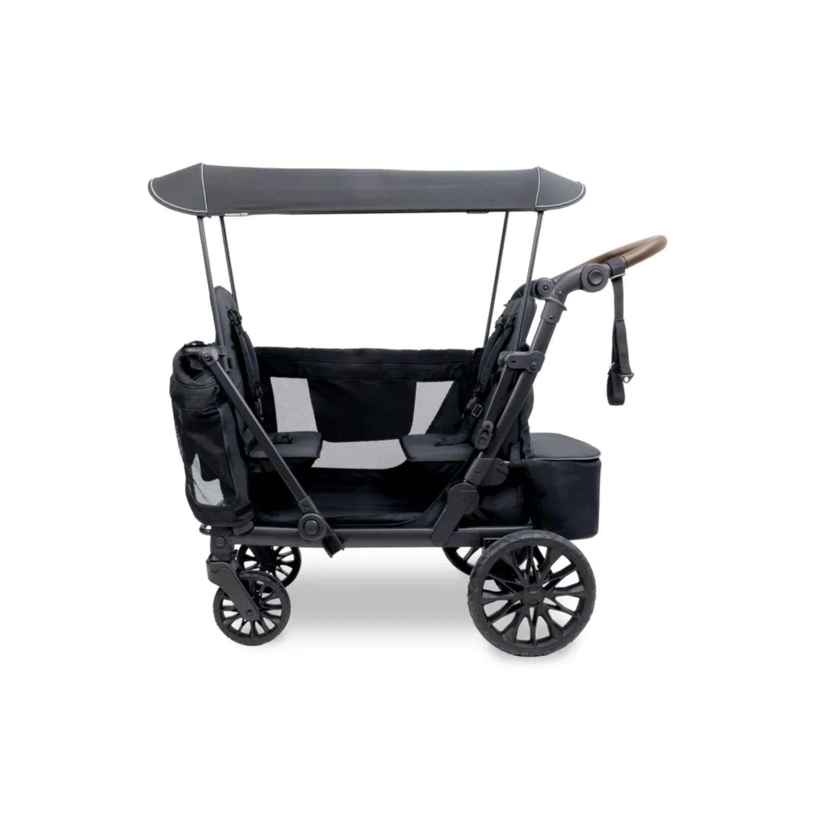Wonderfold L2 Quad Stroller Wagon - Black - Image 5