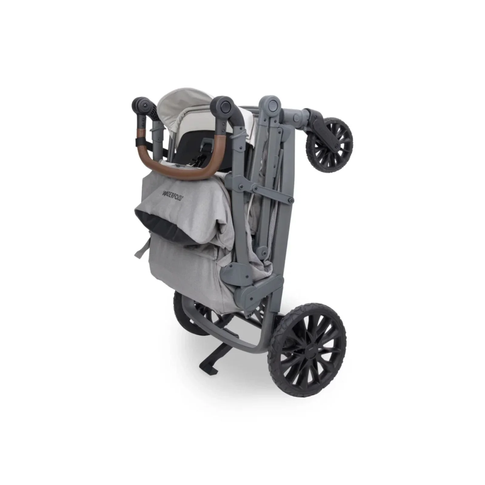 Wonderfold L4 Quad Stroller Wagon - Grey - Image 5