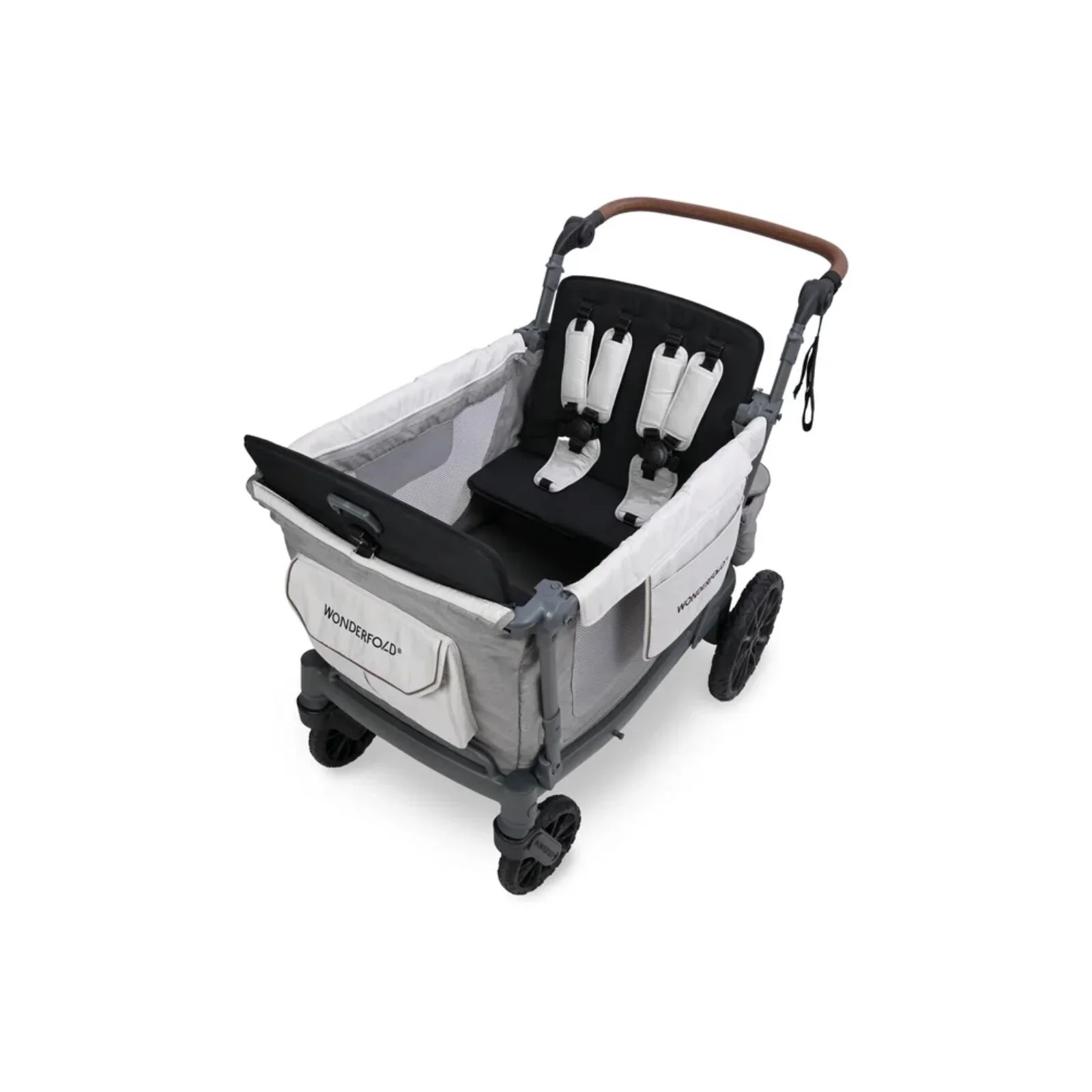 Wonderfold L4 Quad Stroller Wagon - Grey - Image 6
