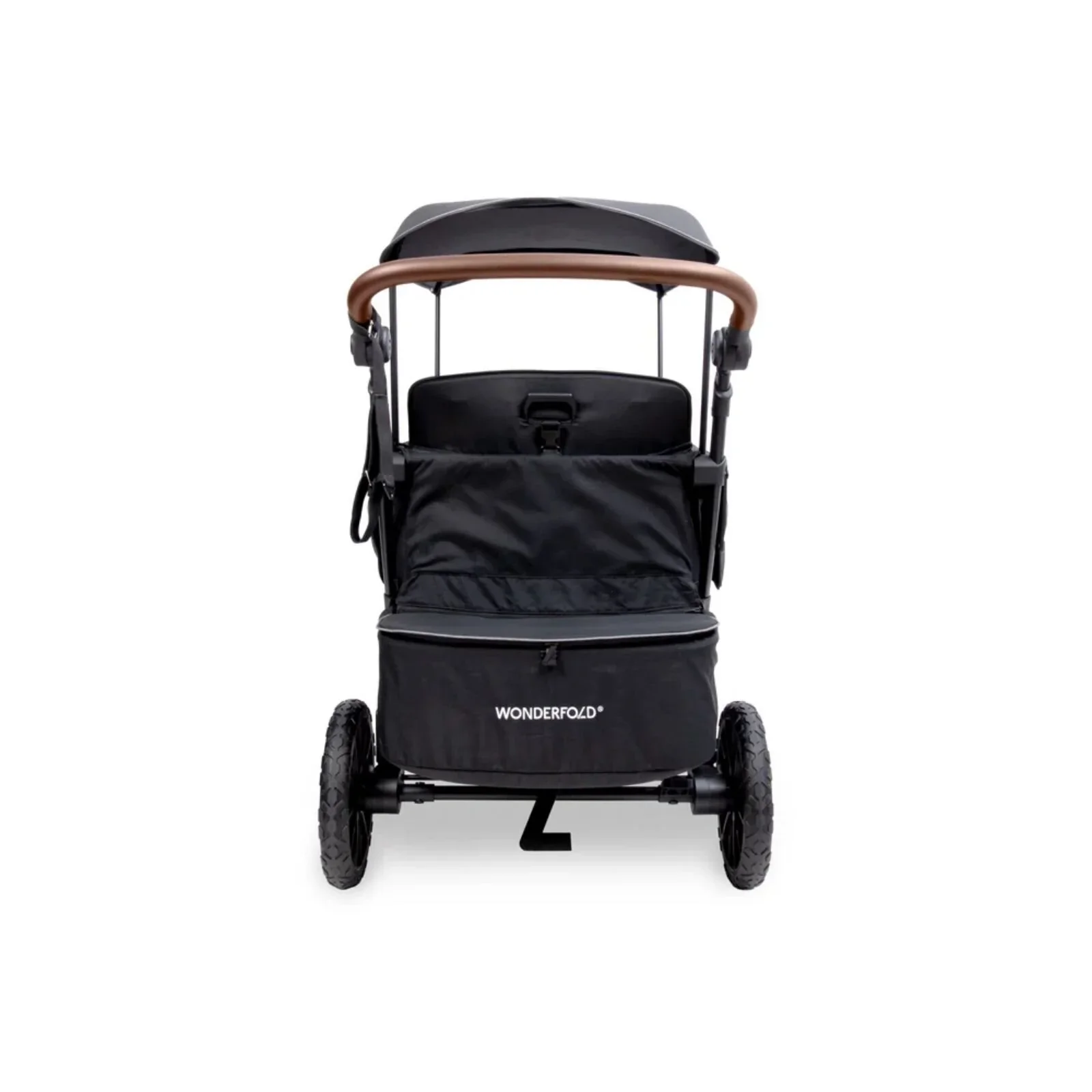 Wonderfold L4 Quad Stroller Wagon - Black - Image 10