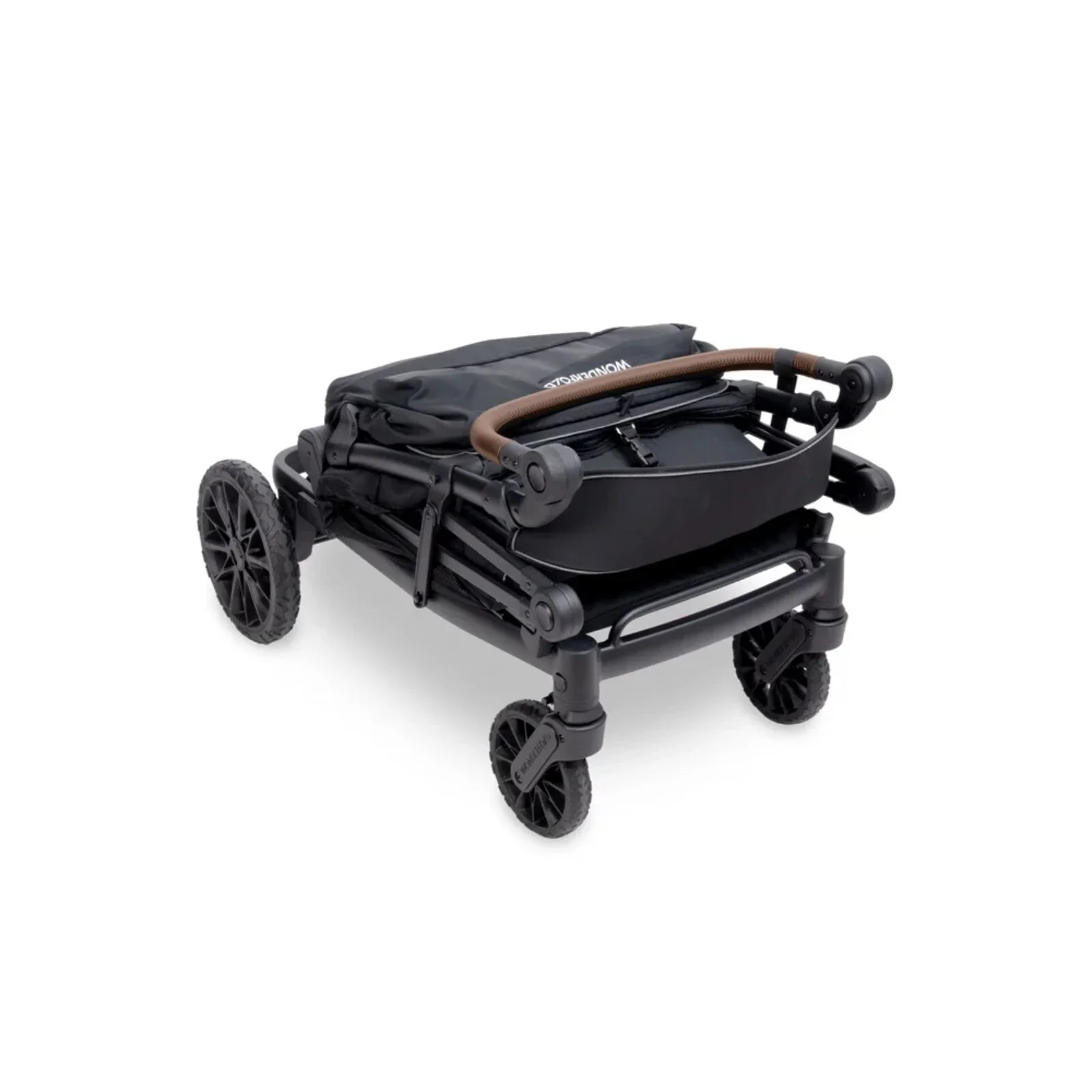 Wonderfold L4 Quad Stroller Wagon - Black - Image 7