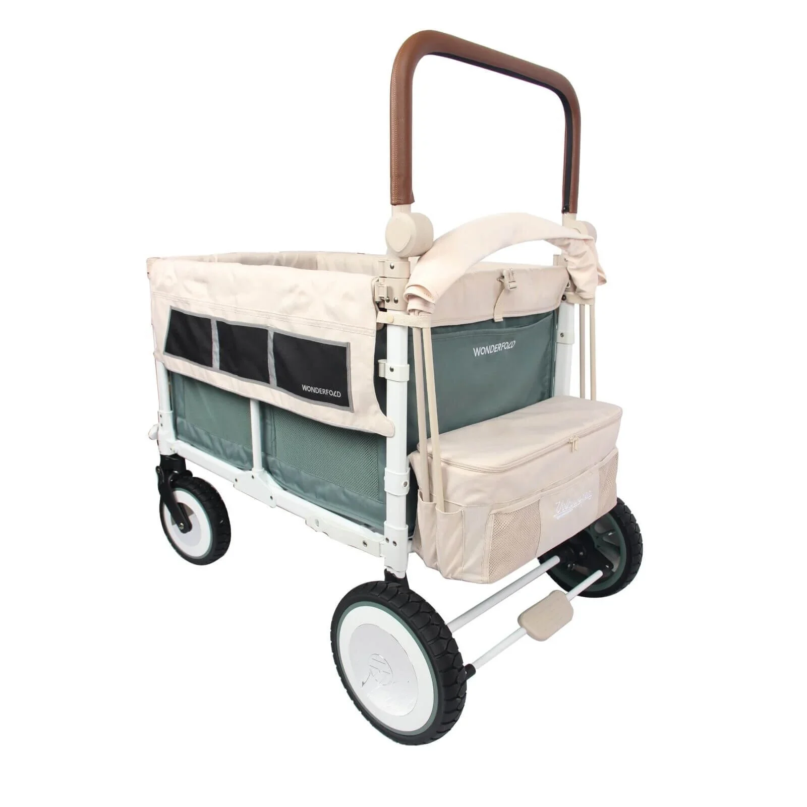 Wonderfold VW4 Volkswagen Stroller Wagon - Green - Image 2