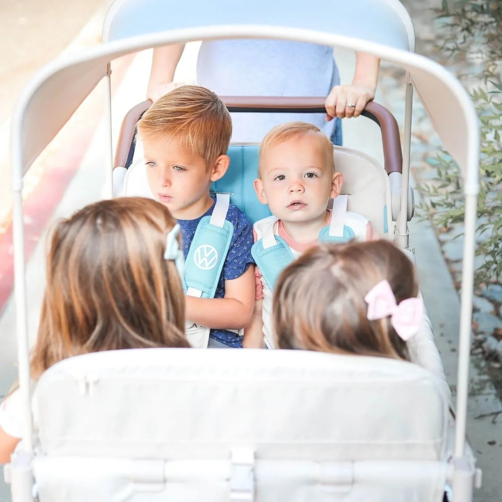 Wonderfold VW4 Volkswagen Stroller Wagon - Blue - Image 4