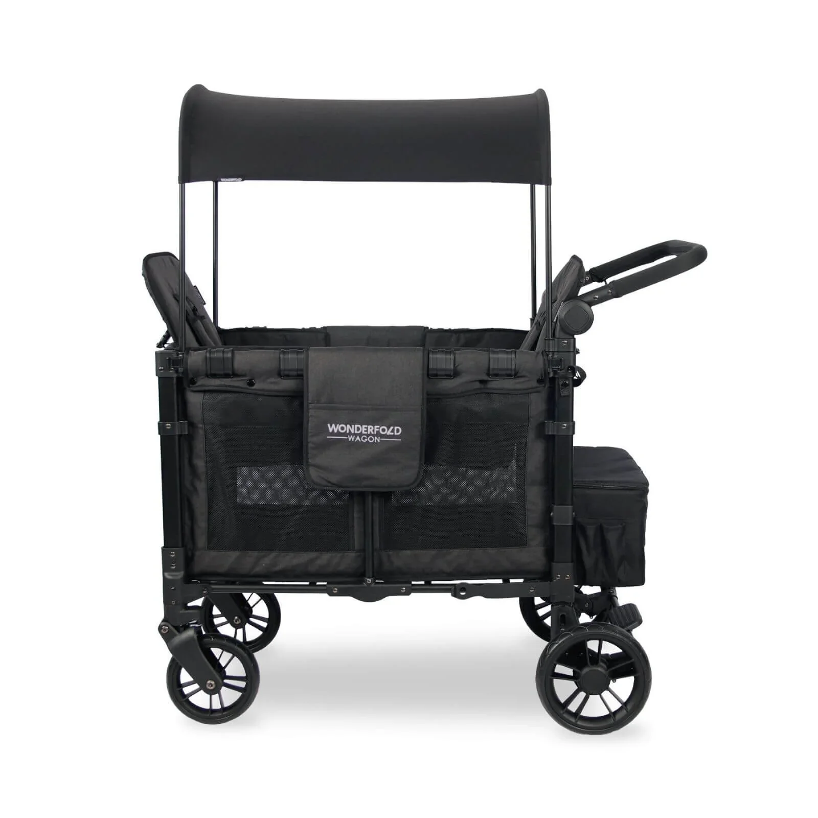 Wonderfold W2 Elite Double Stroller Wagon - Volcanic Black - Image 3