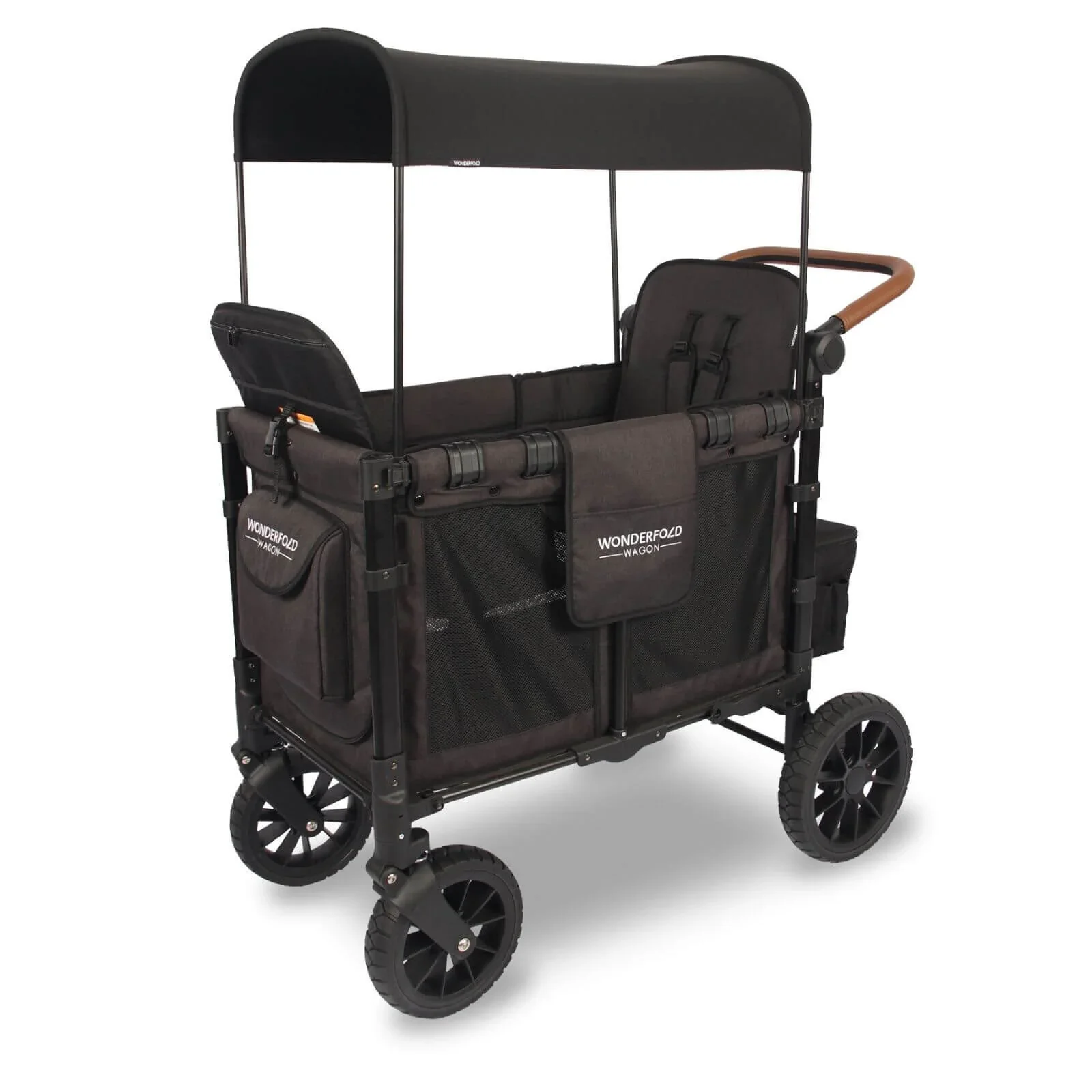 Wonderfold W2 Luxe Double Wagon - Volcanic Black - Image 3