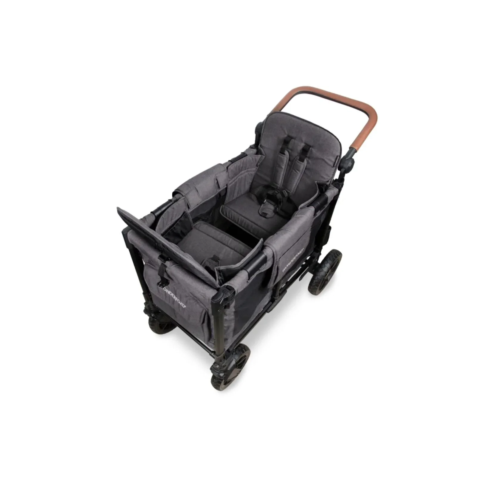 Wonderfold W2 Luxe Pro Stroller Wagon - Charcoal Grey - Image 3