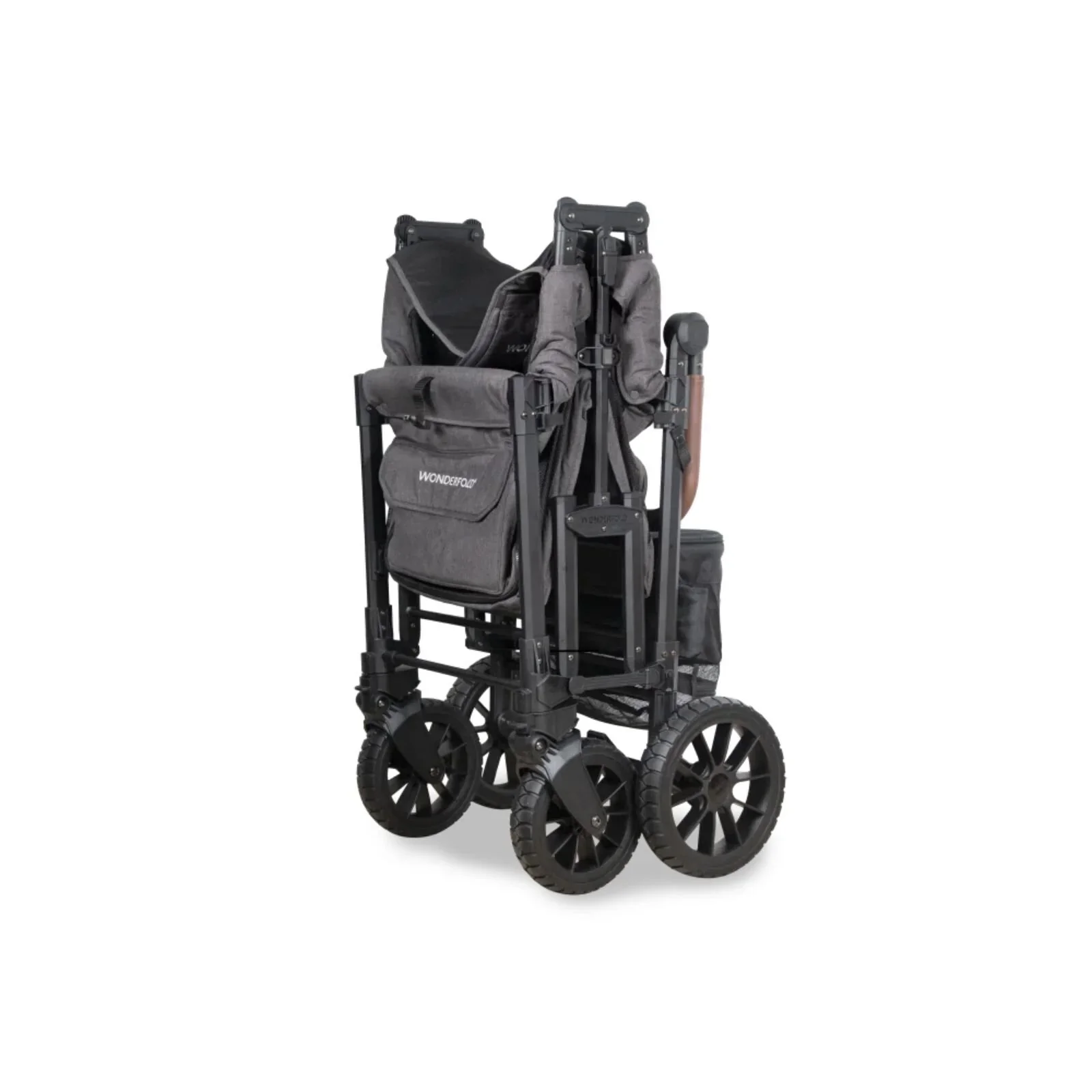 Wonderfold W2 Luxe Pro Stroller Wagon - Charcoal Grey - Image 4