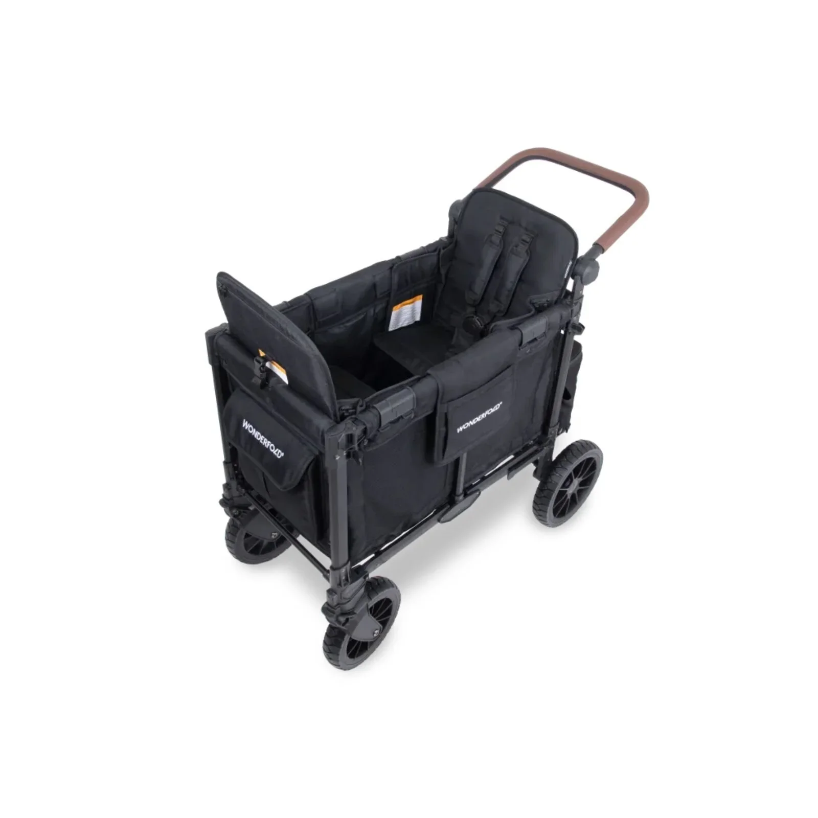 Wonderfold W2 Luxe Pro Stroller Wagon - Jet Black - Image 3