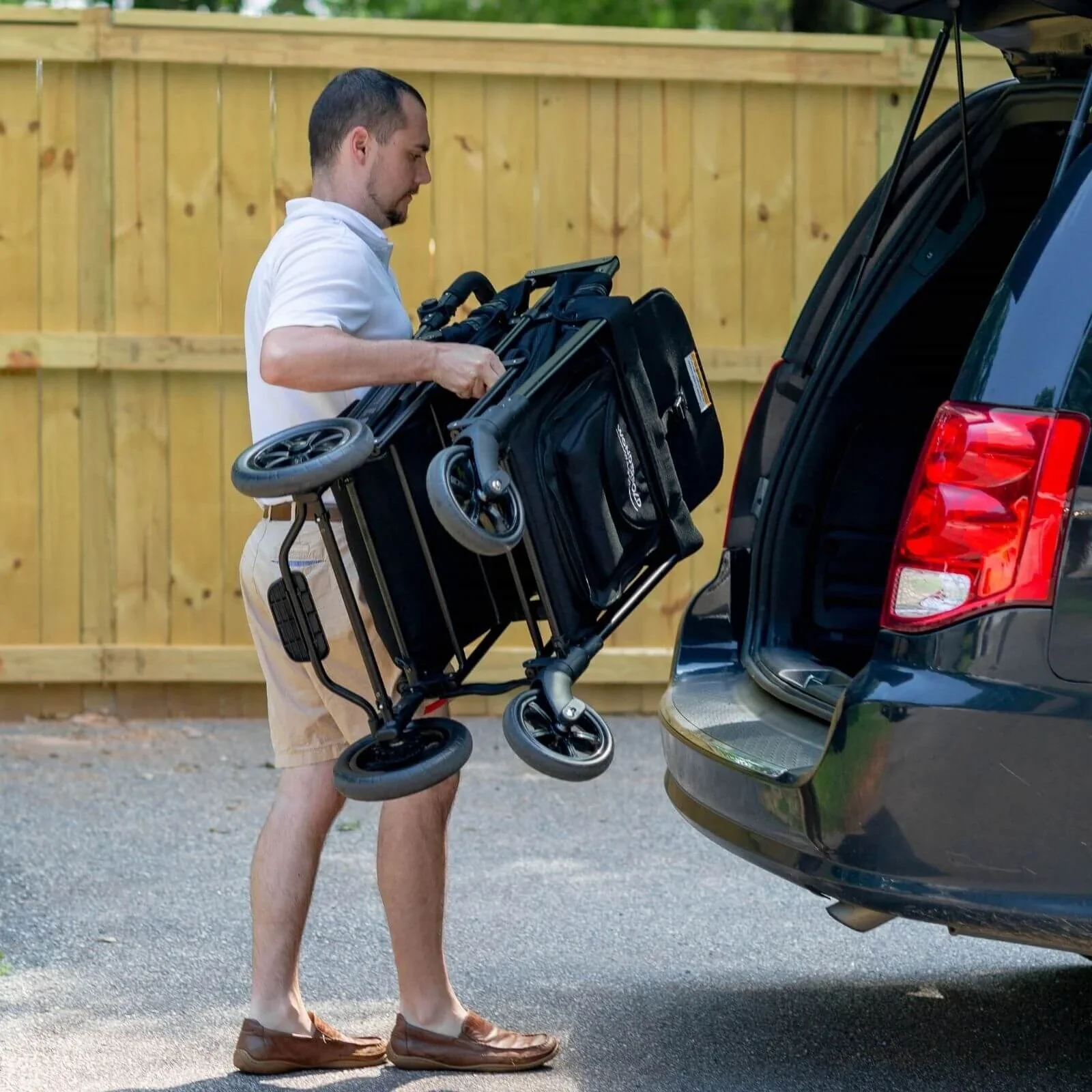 Wonderfold W2 Original Stroller Wagon - Jet Black - Image 5