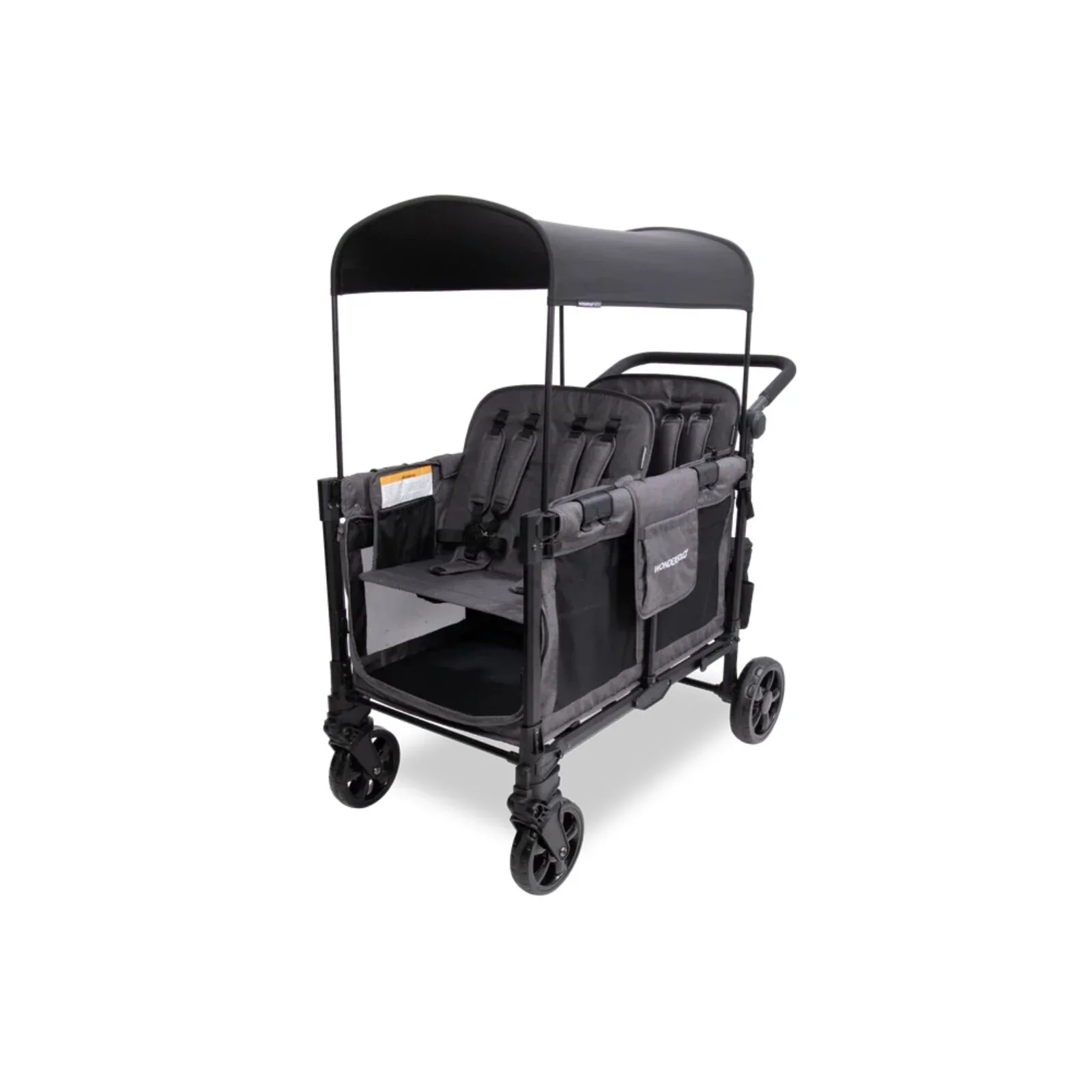 Wonderfold W4 Elite Pro Stroller Wagon - Charcoal Grey - Image 2