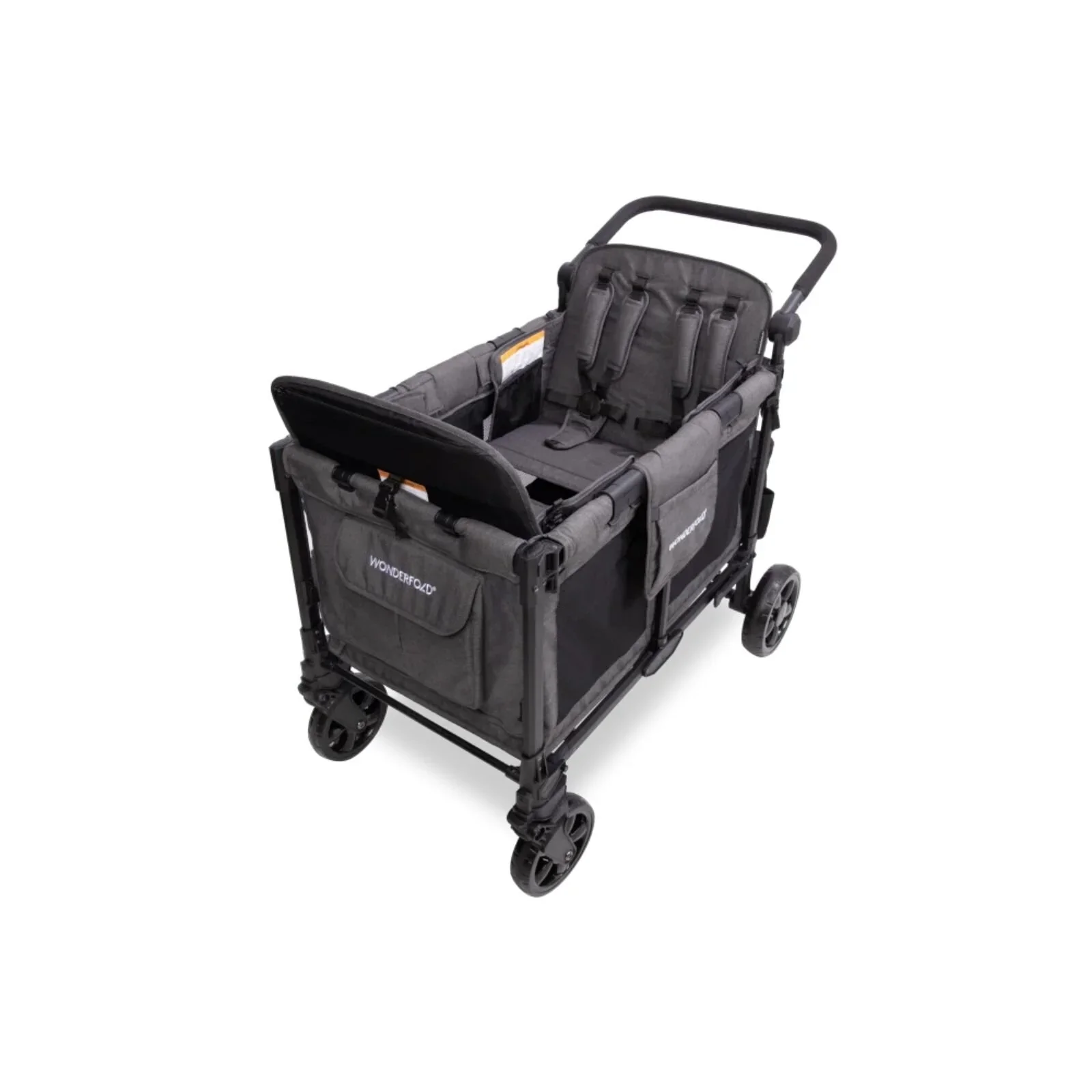 Wonderfold W4 Elite Pro Stroller Wagon - Charcoal Grey - Image 5