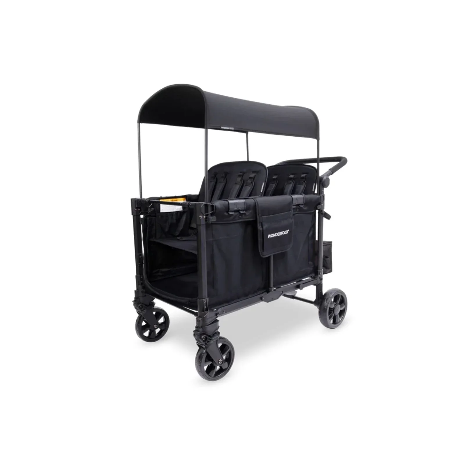 Wonderfold W4 Elite Pro Stroller Wagon - Jet Black - Image 2