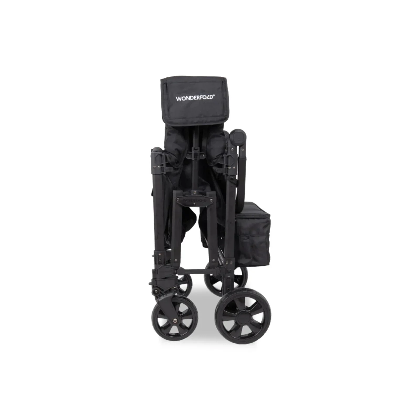 Wonderfold W4 Elite Pro Stroller Wagon - Jet Black - Image 3