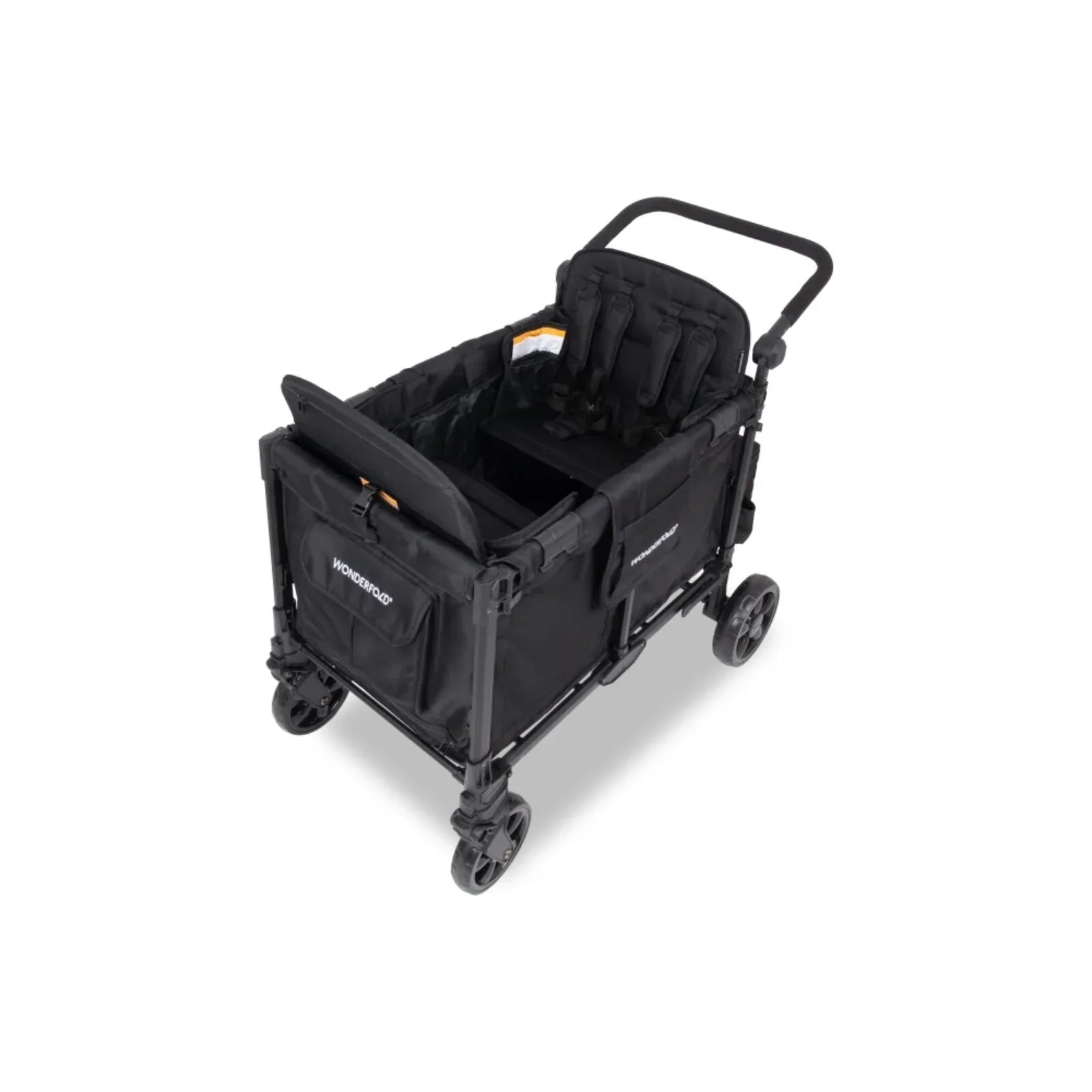 Wonderfold W4 Elite Pro Stroller Wagon - Jet Black - Image 4