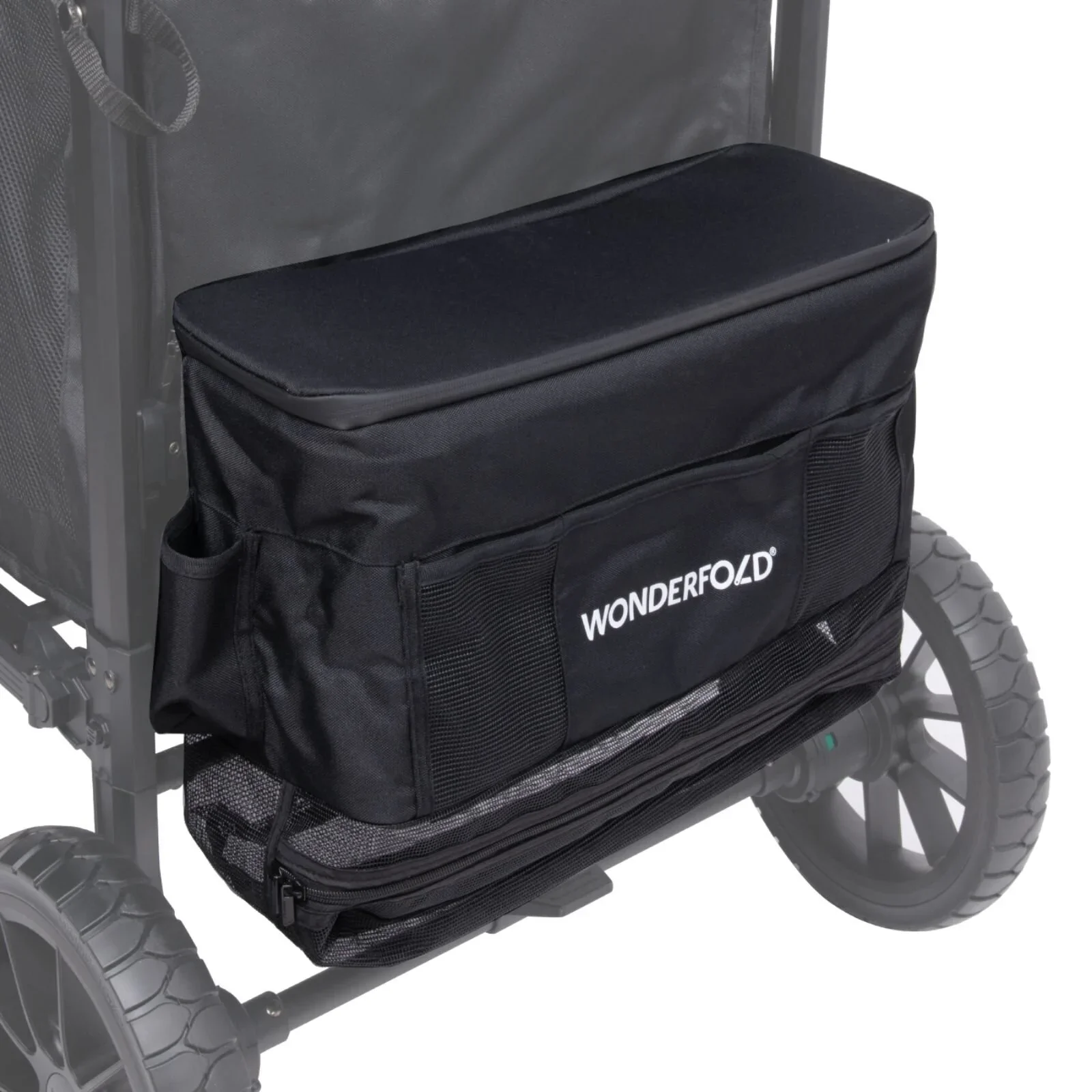 Wonderfold W4 Luxe Pro Stroller Wagon - Charcoal Grey - Image 15