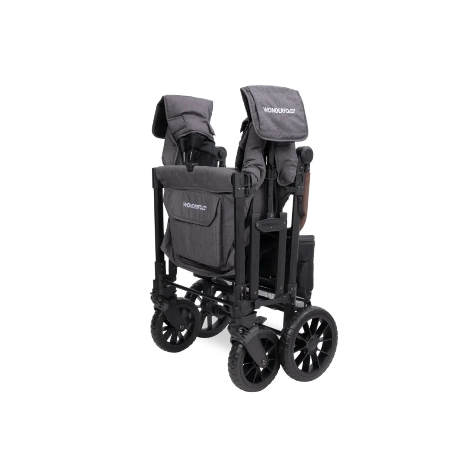 Wonderfold W4 Luxe Pro Stroller Wagon - Charcoal Grey - Image 4