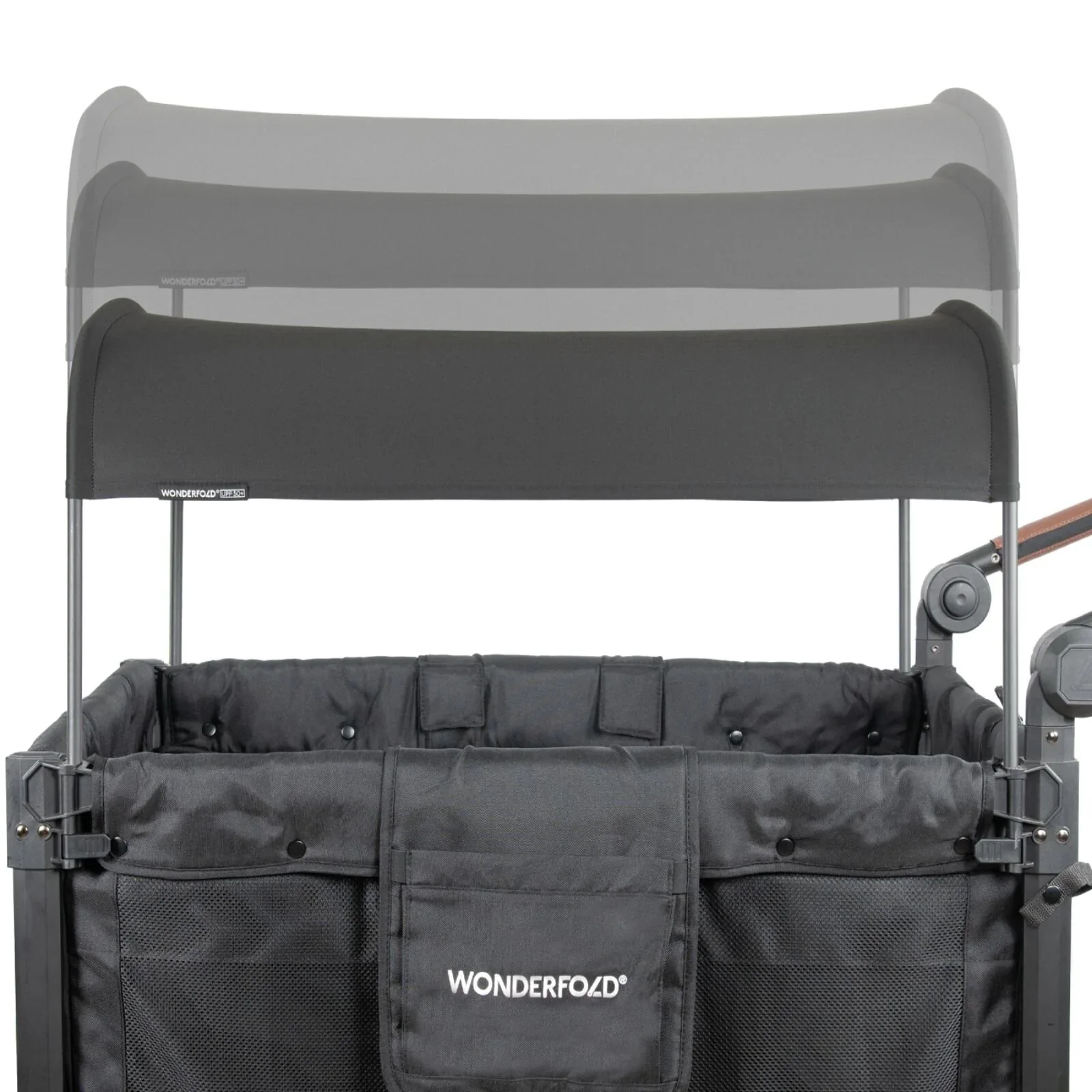 Wonderfold W4 Luxe Pro Stroller Wagon - Jet Black - Image 15