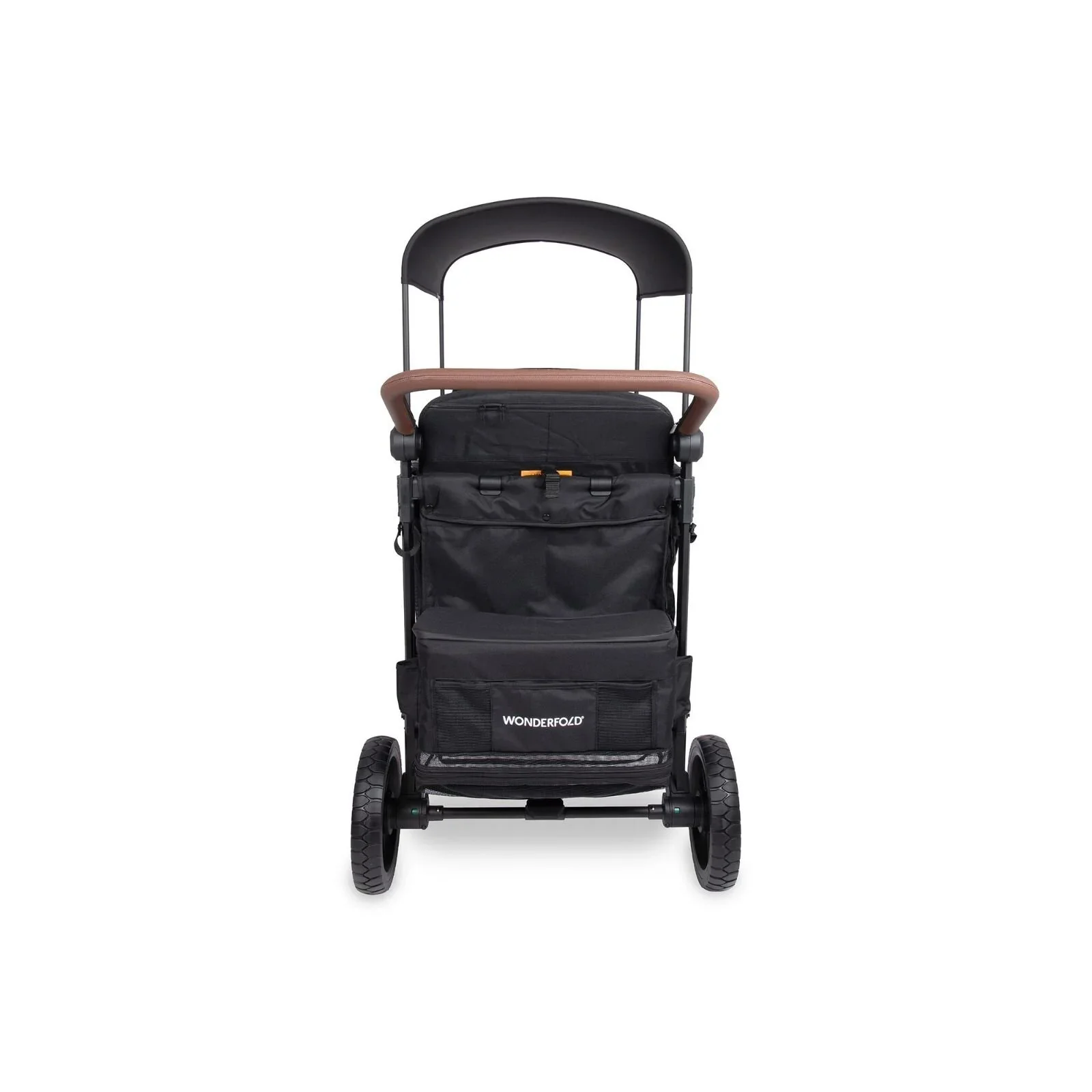 Wonderfold W4 Luxe Pro Stroller Wagon - Jet Black - Image 7