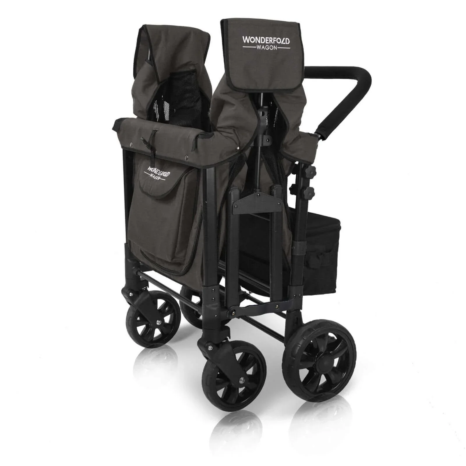 Wonderfold W4 Original Stroller Wagon - Volcanic Black - Image 10