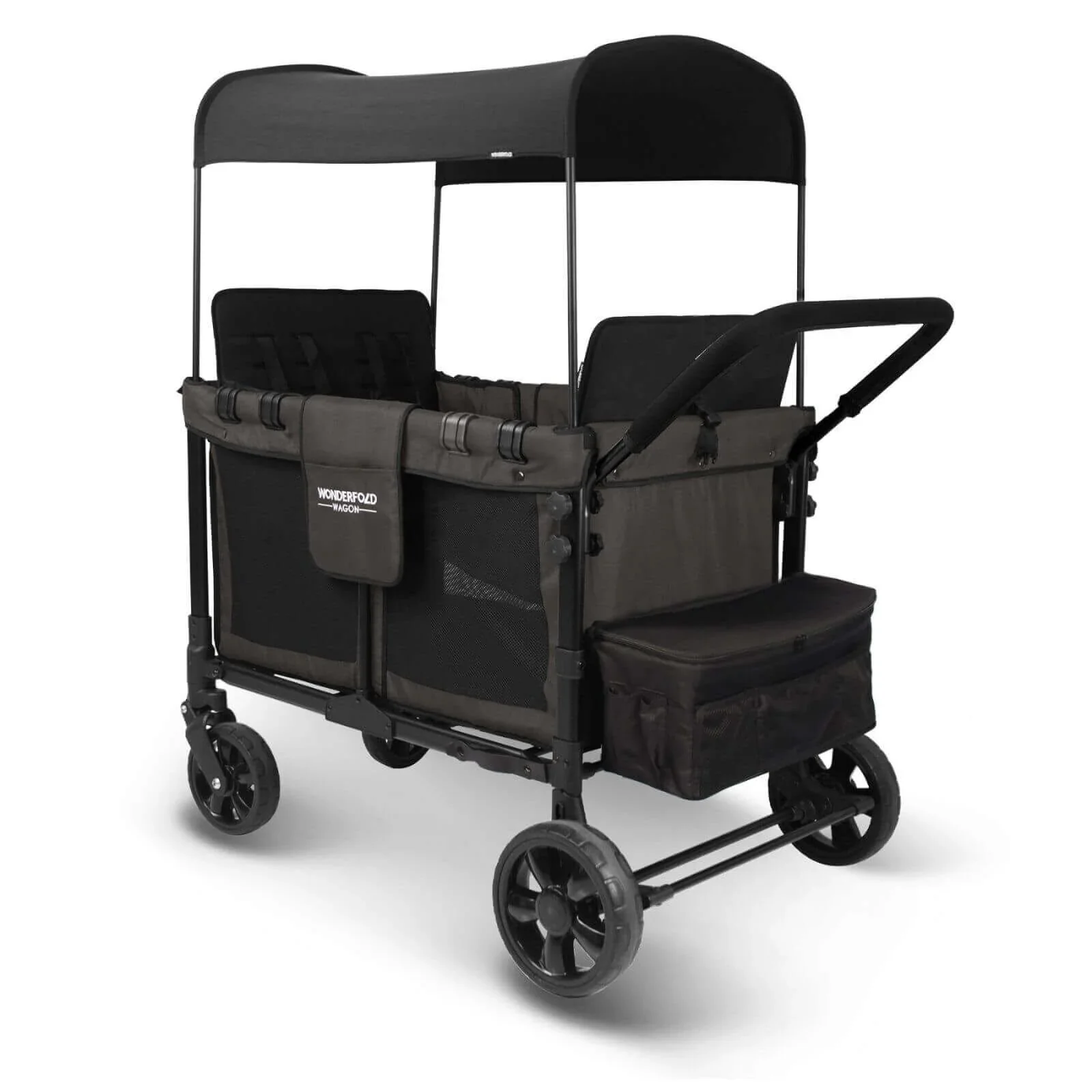 Wonderfold W4 Original Stroller Wagon - Volcanic Black - Image 2
