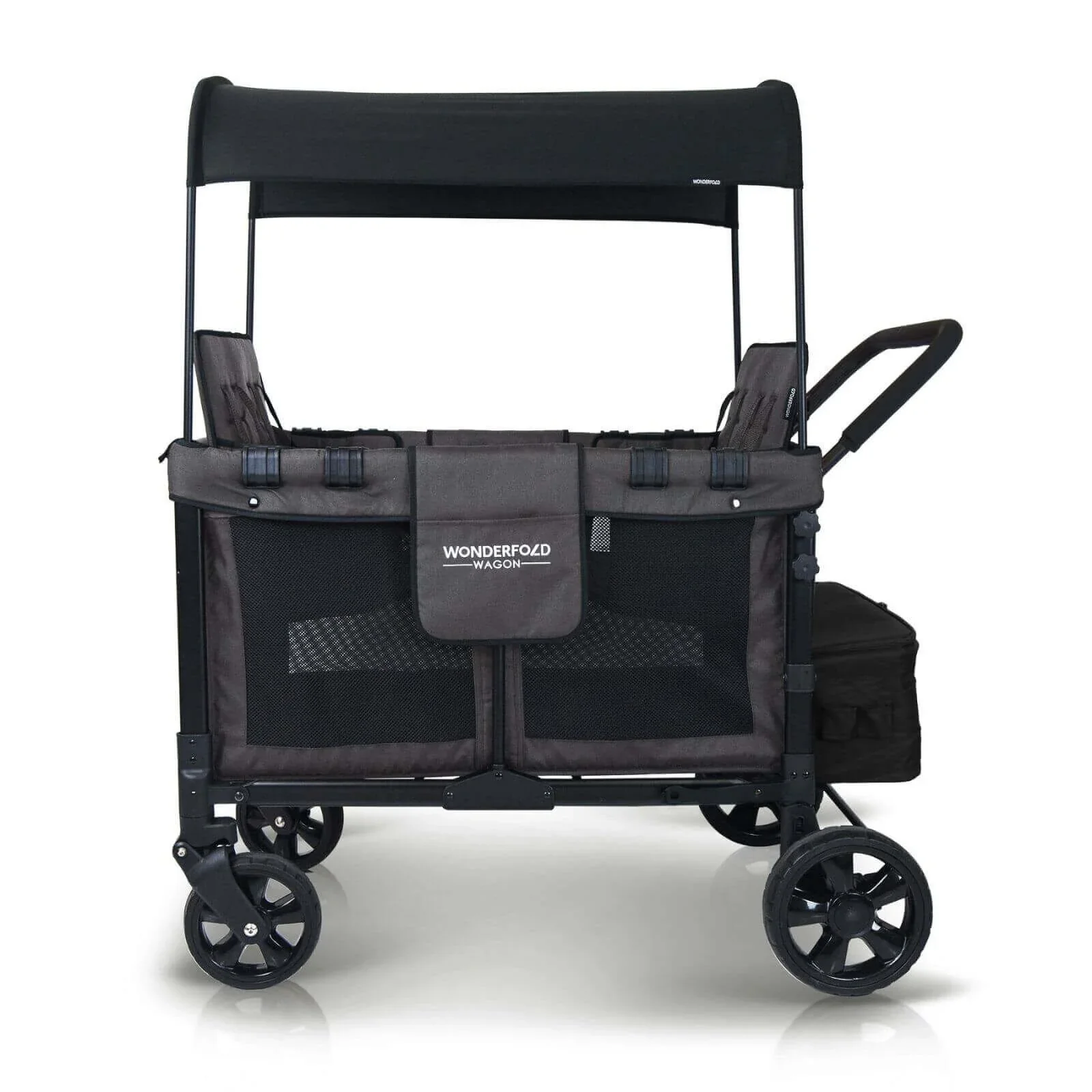 Wonderfold W4 Original Stroller Wagon - Volcanic Black - Image 3